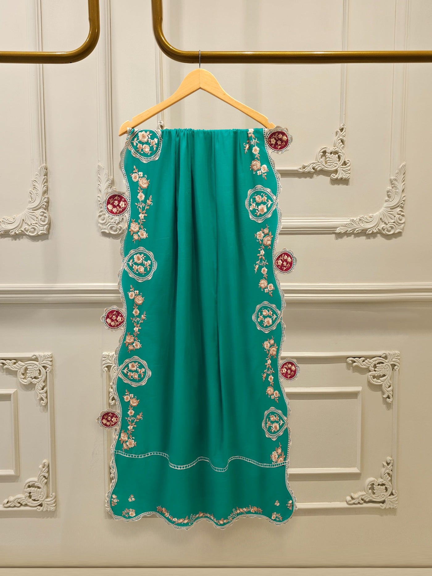 3 Piece - Embroidered Cambric  Suit S114486