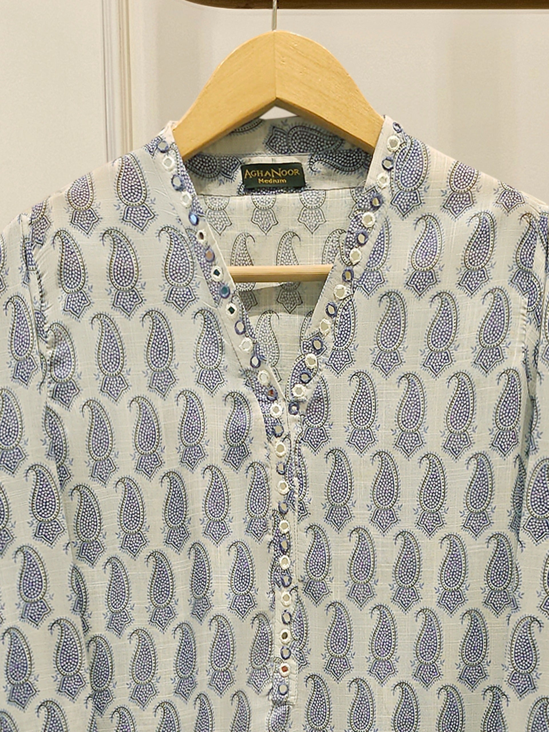 Digital Printed Cambric Shirt S114487
