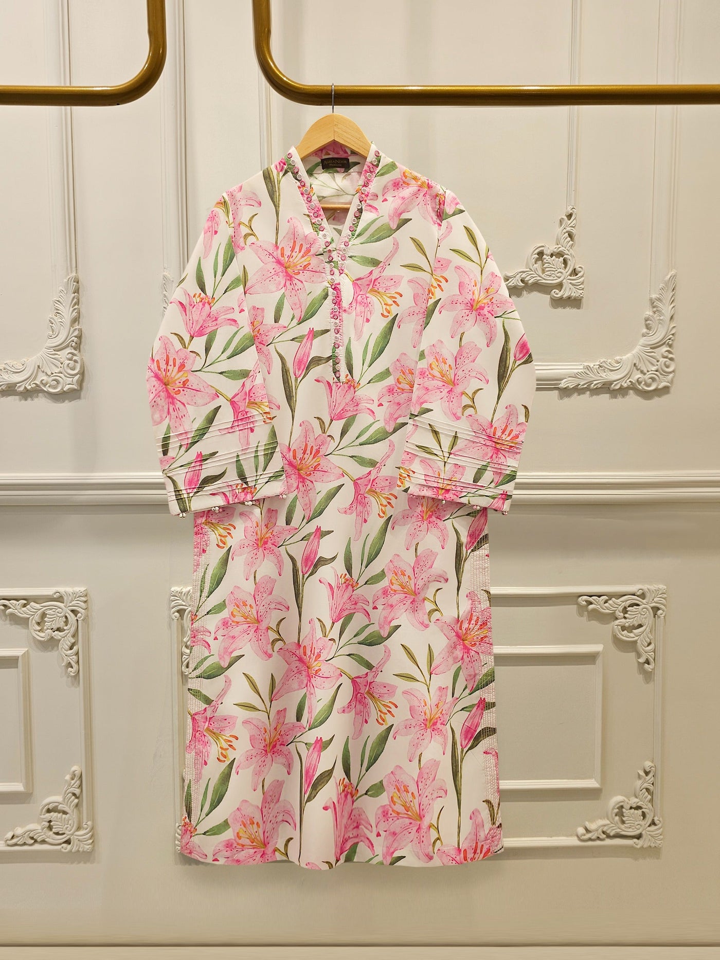 Digital Printed Cambric Shirt S114488