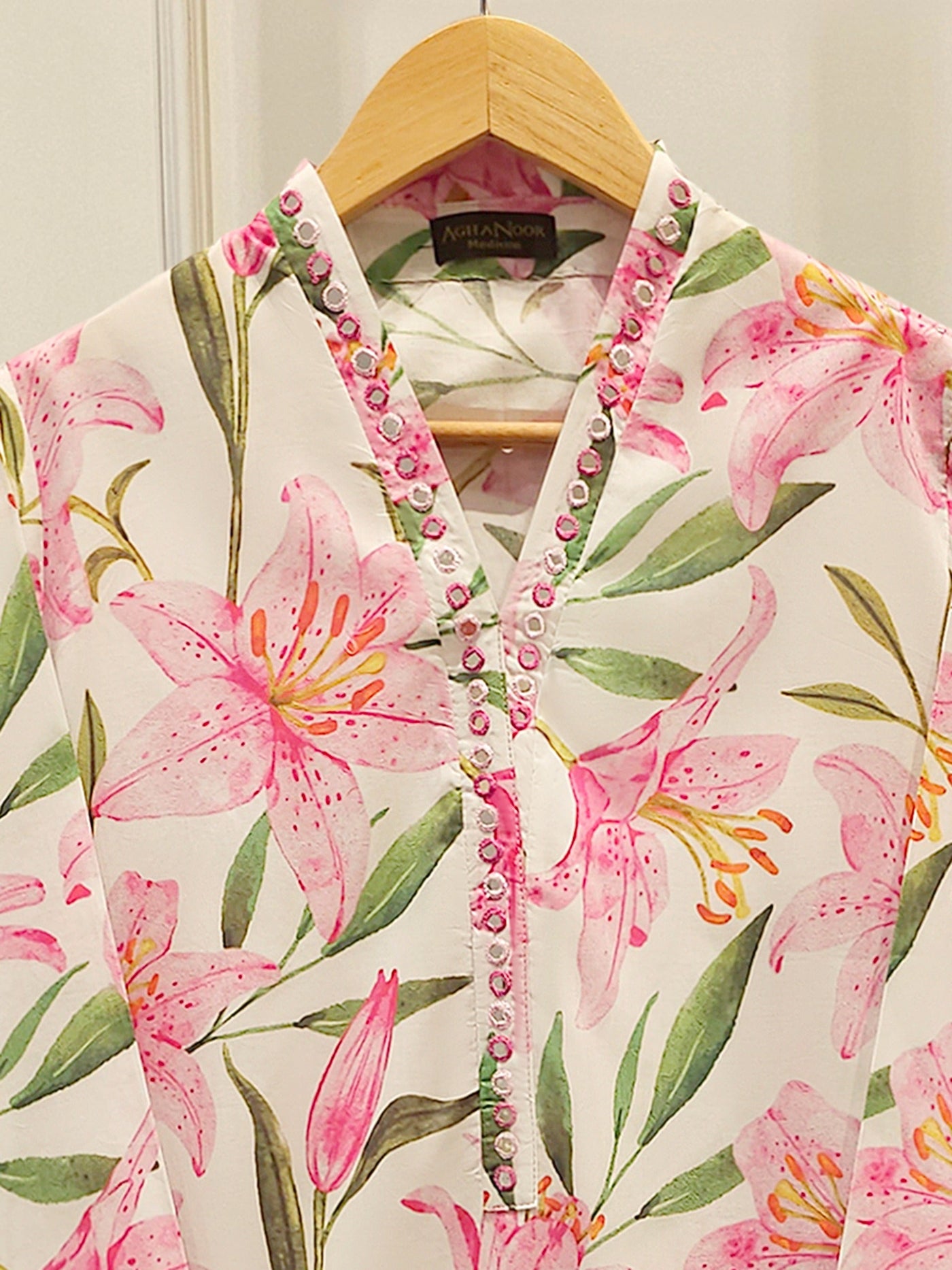 Digital Printed Cambric Shirt S114488