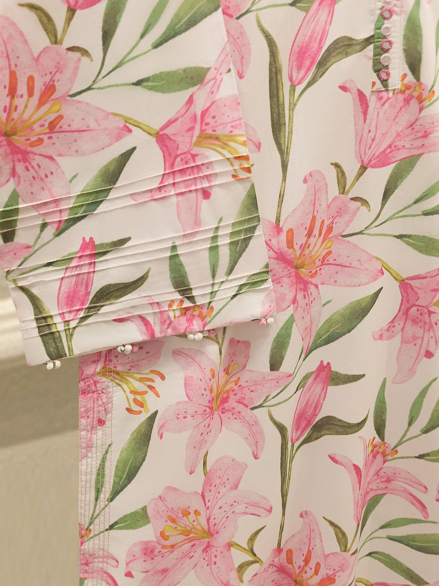 Digital Printed Cambric Shirt S114488