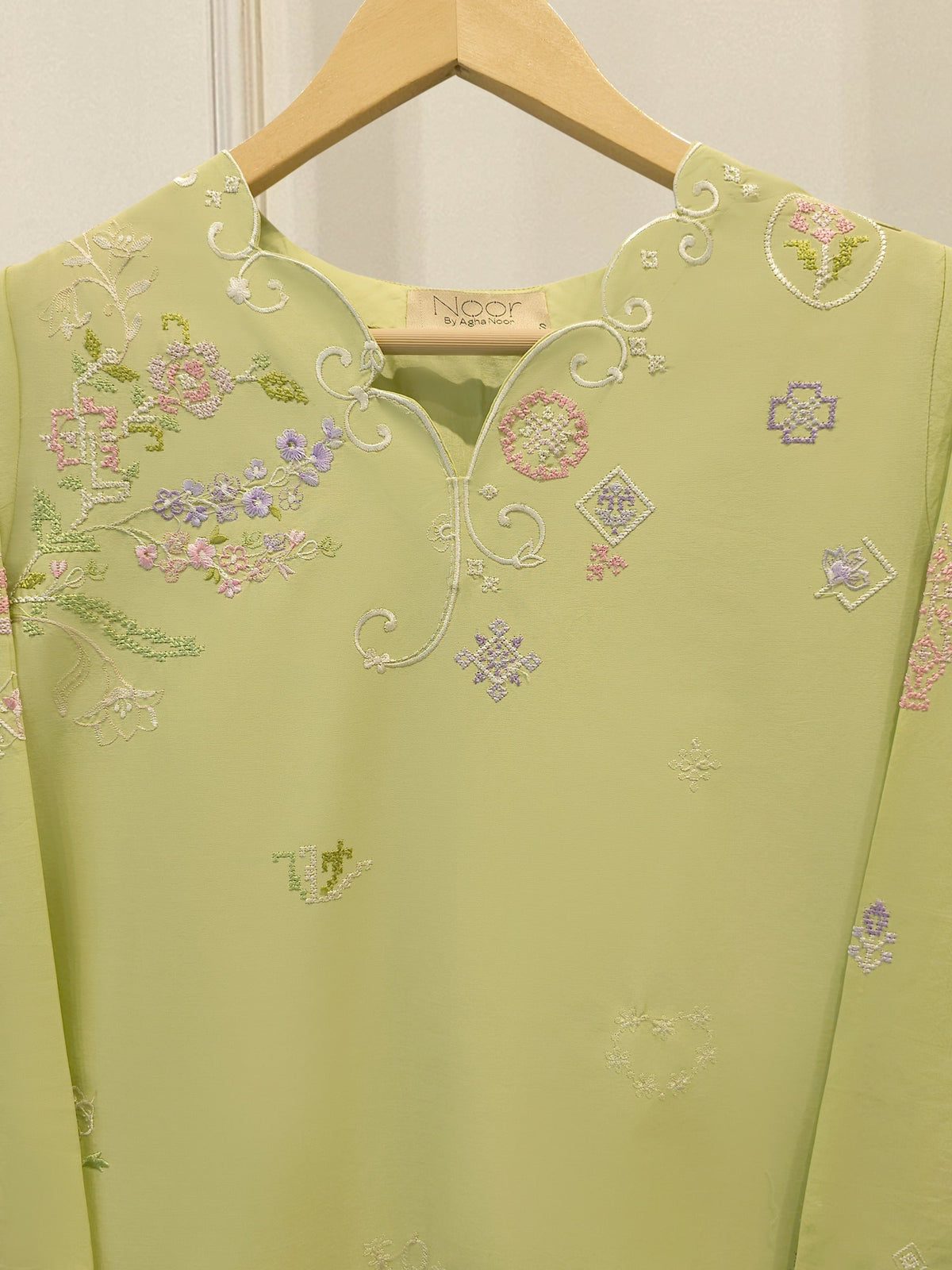 2 Piece - Embroidered Cambric Suit WS00331