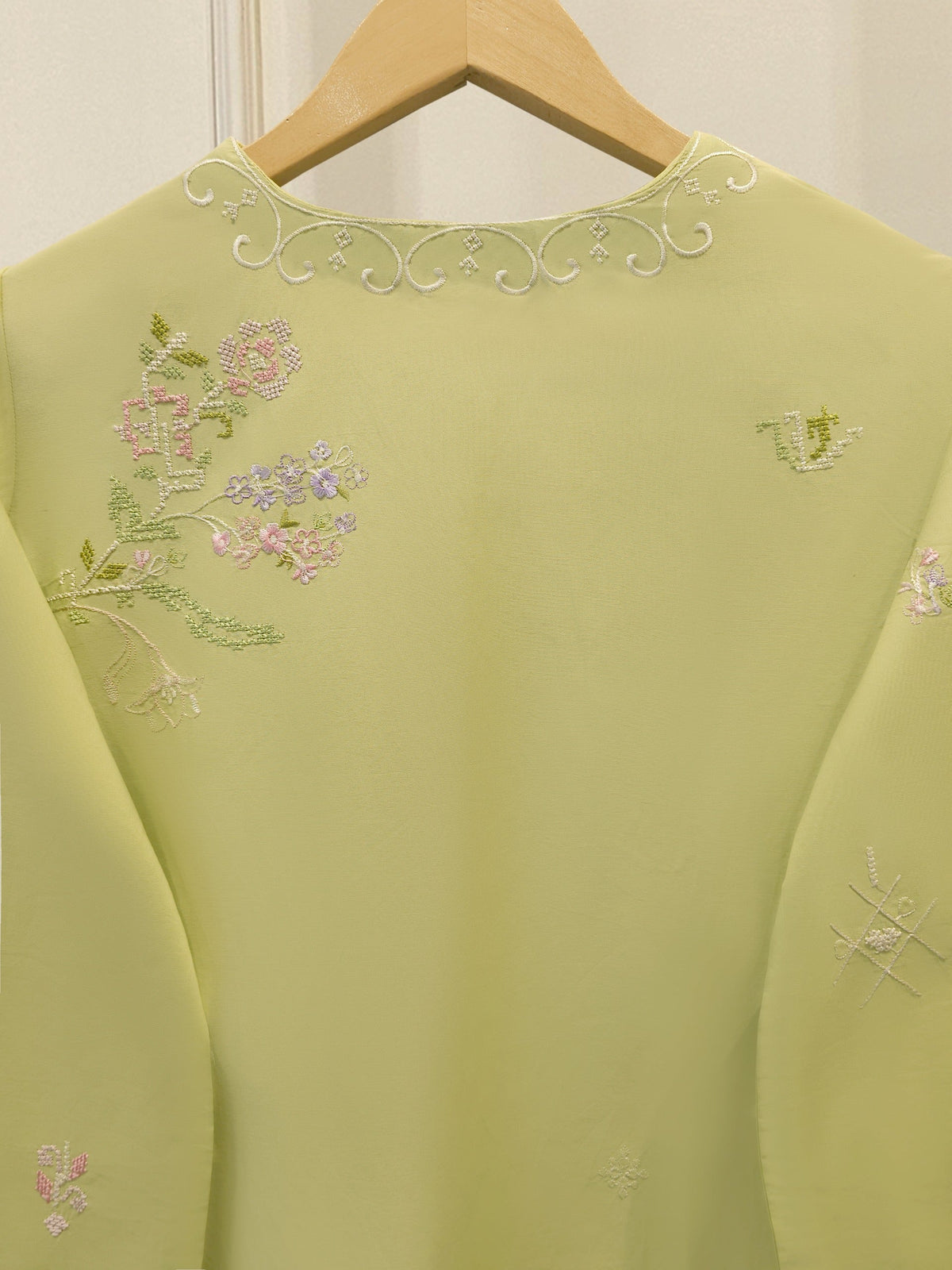 2 Piece - Embroidered Cambric Suit WS00331