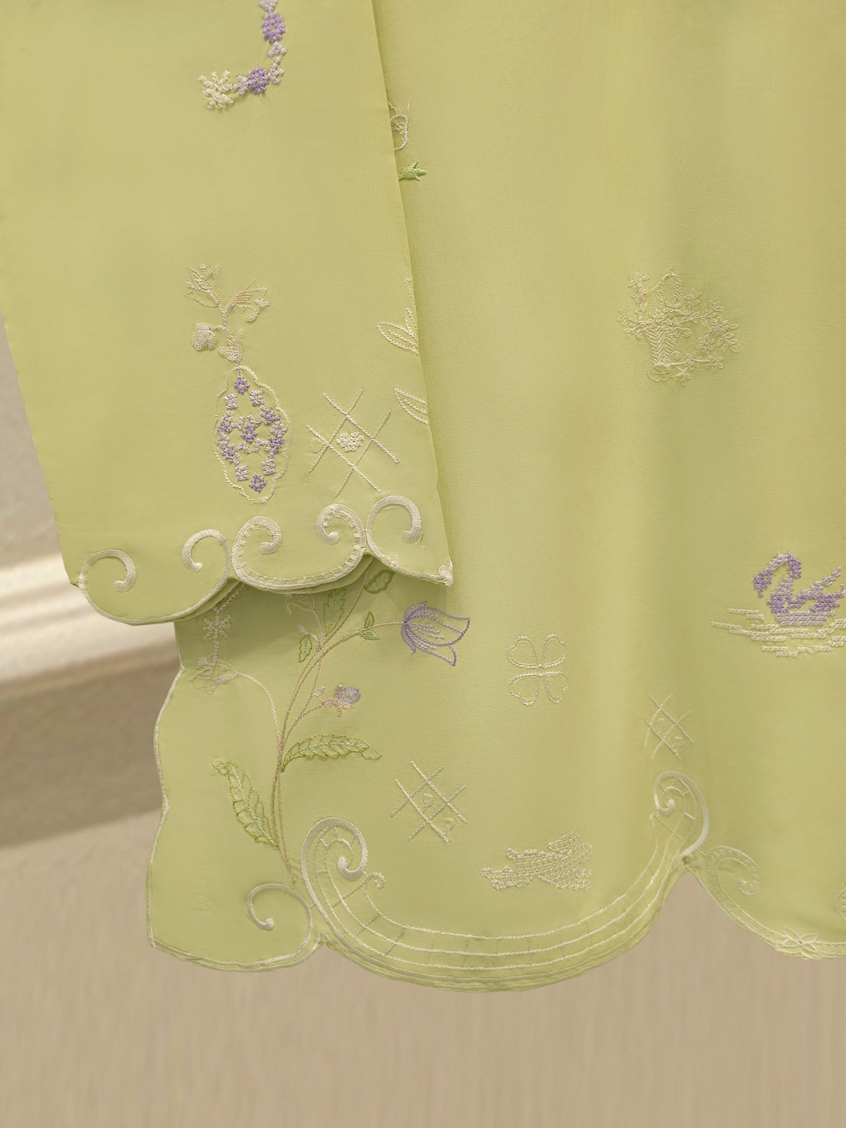 2 Piece - Embroidered Cambric Suit WS00331