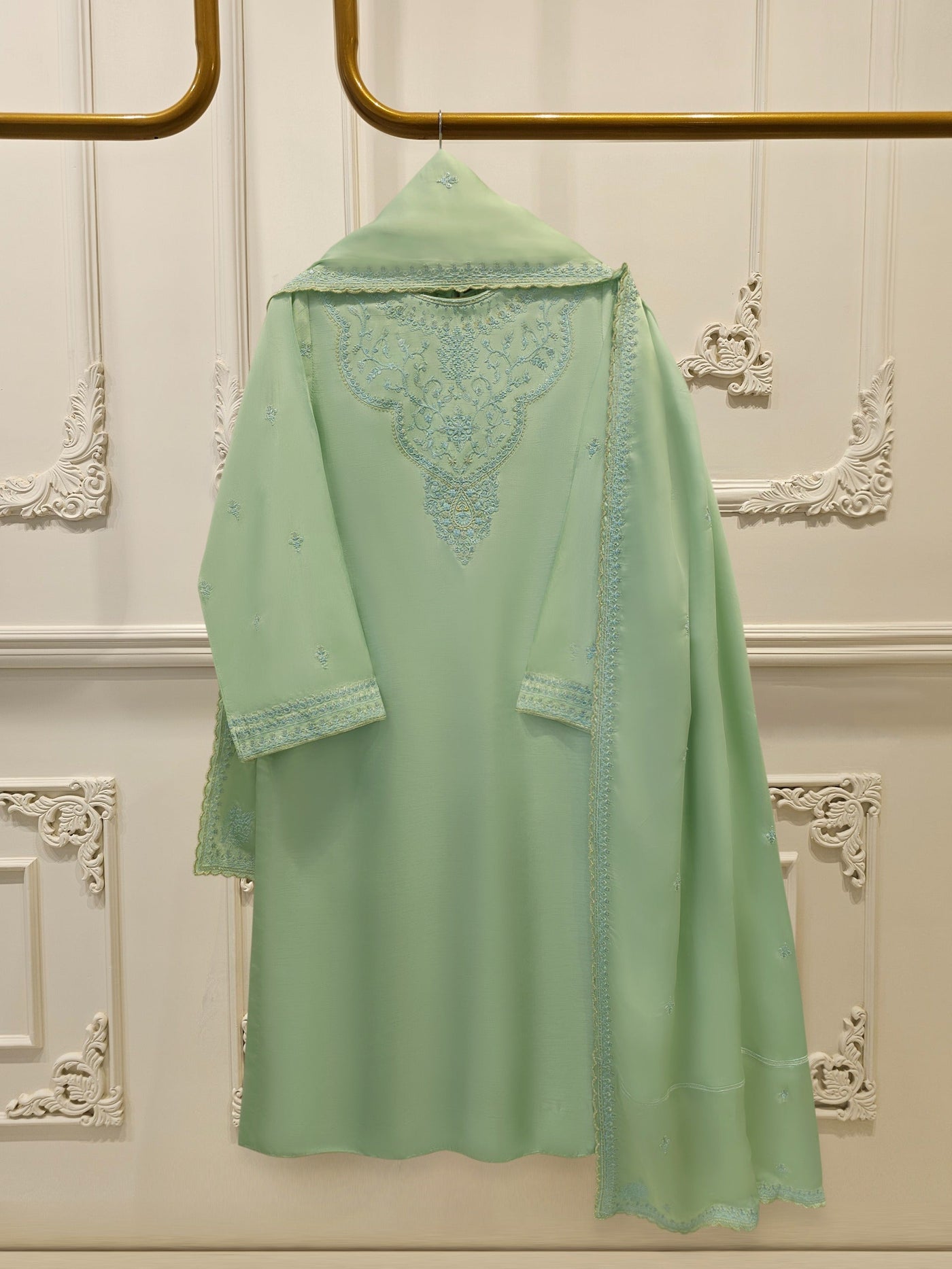 3 Piece - Pure Khaddi Silk Embroidered S114506