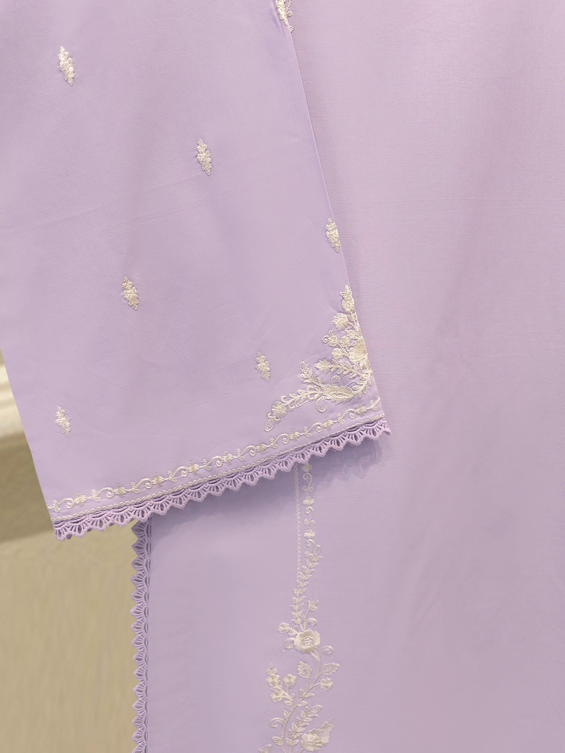 2 Piece - Embroidered Cambric Suit S114568