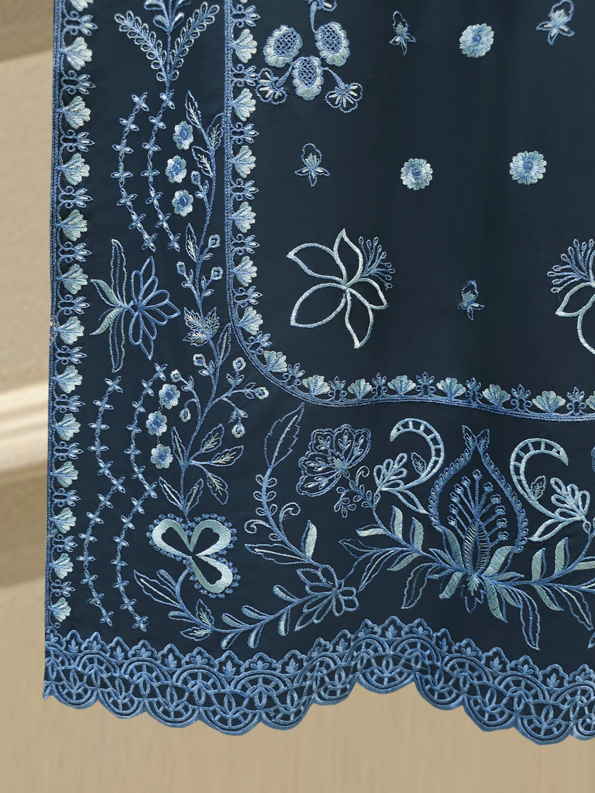 2 Piece - Embroidered Cambric Suit S114565
