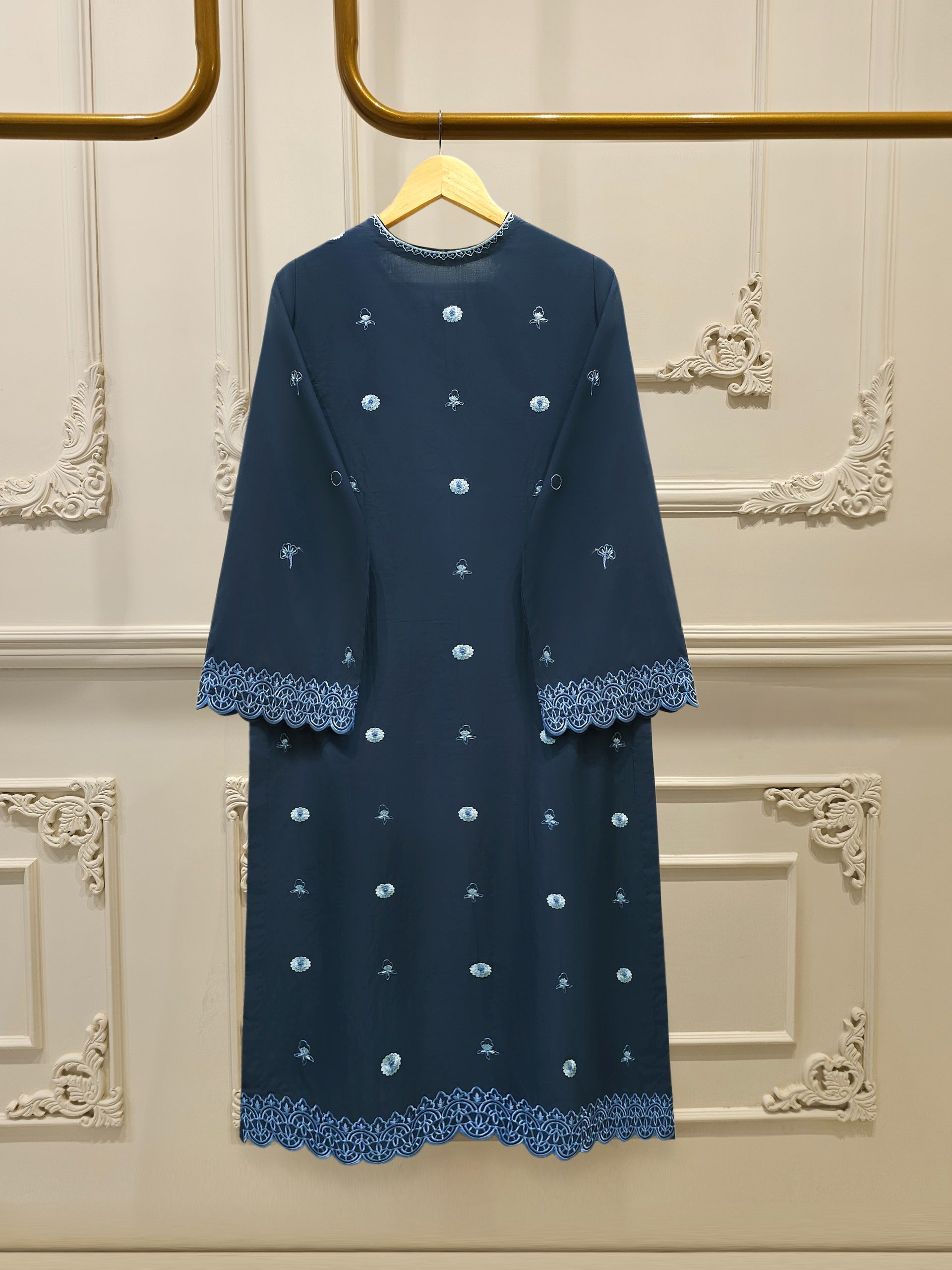 2 Piece - Embroidered Cambric Suit S114565