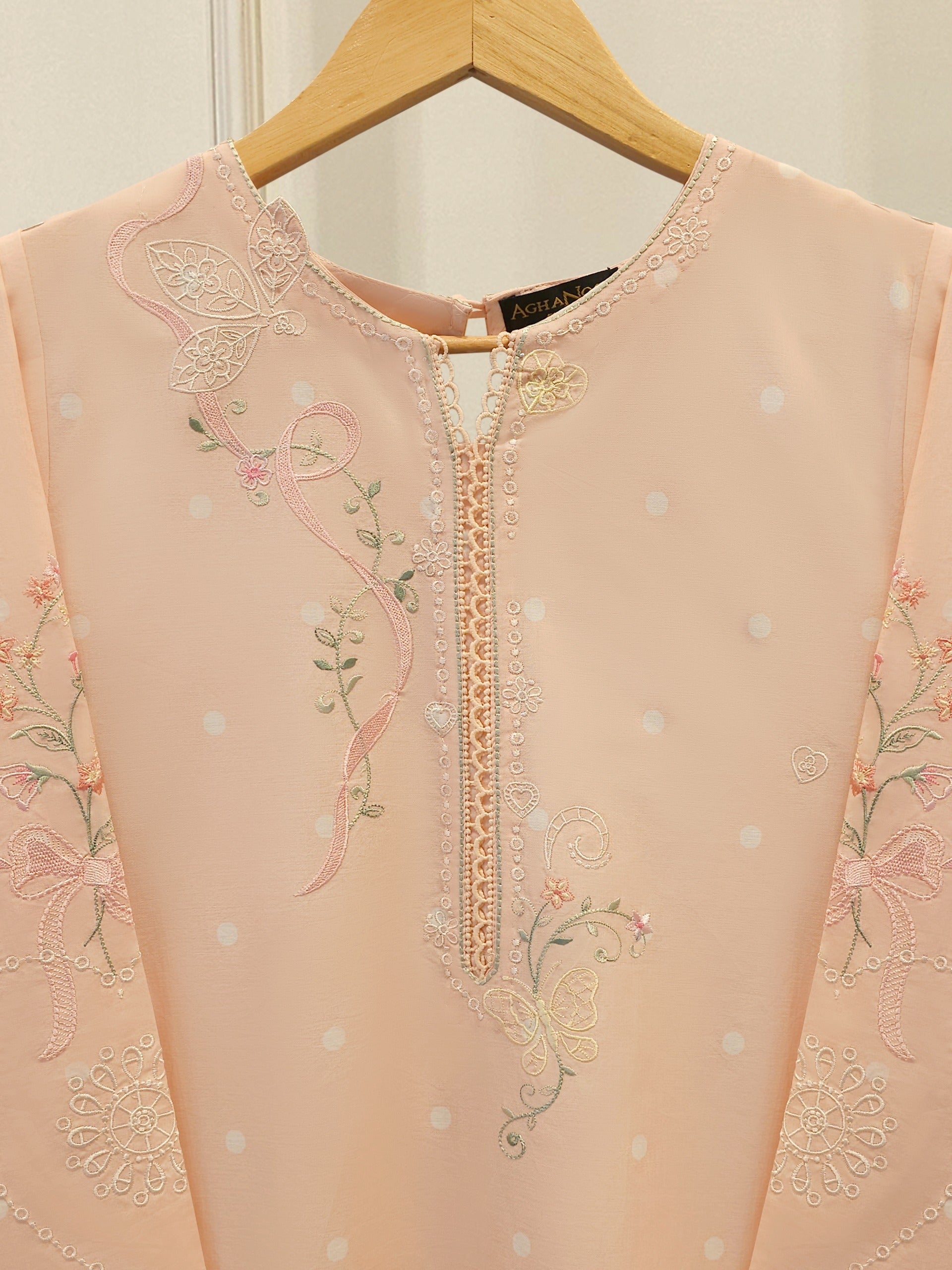 2 Piece - Embroidered Cambric Suit S114704
