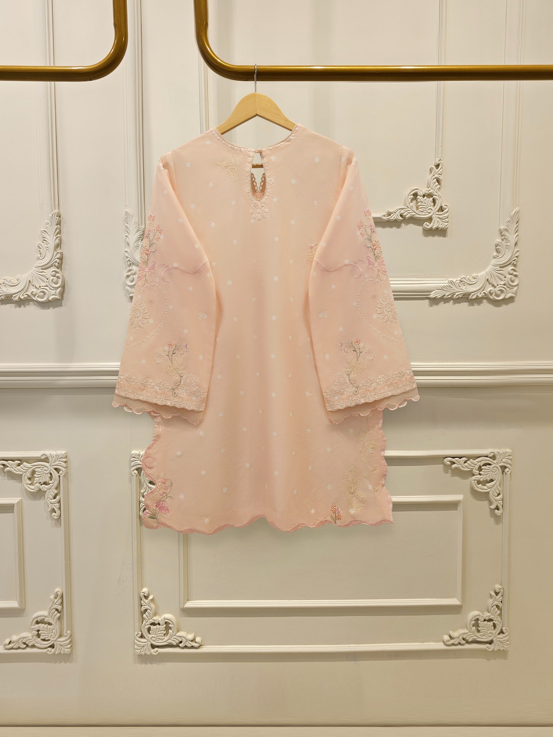 2 Piece - Embroidered Cambric Suit S114704