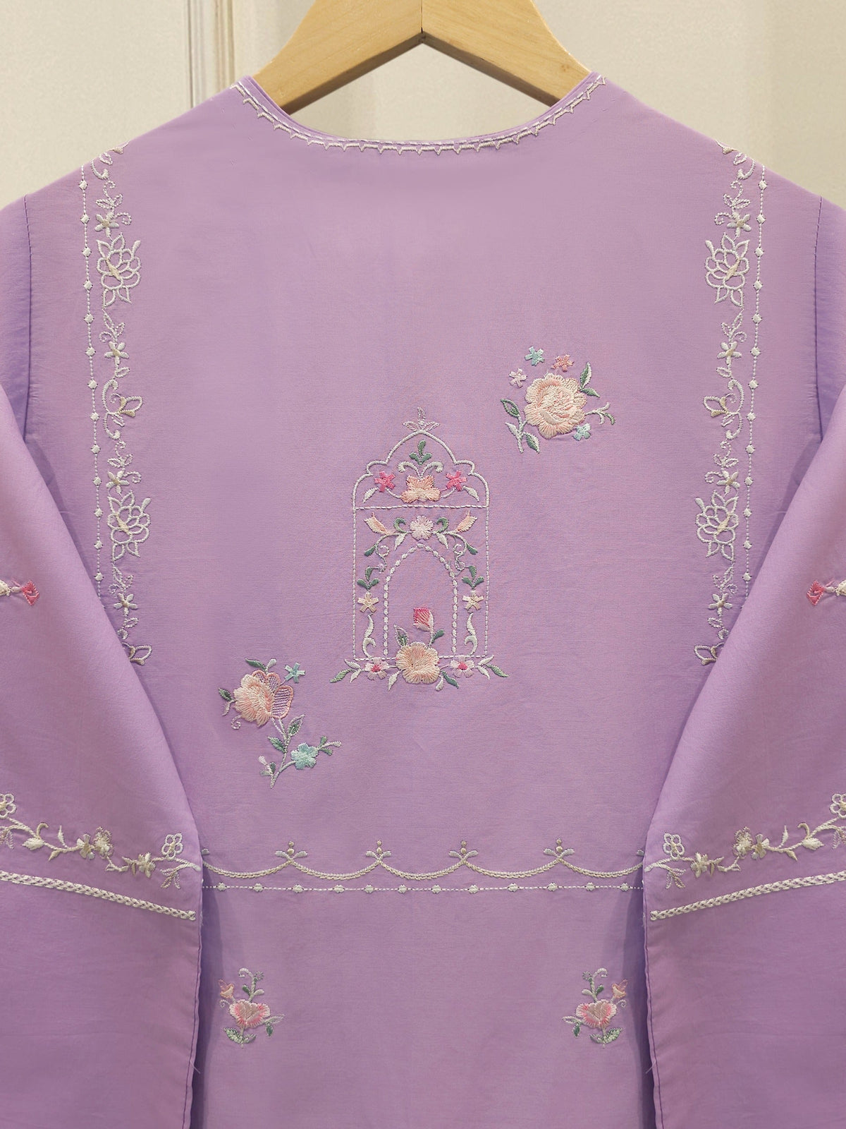 2 Piece - Embroidered Cambric Suit S115007
