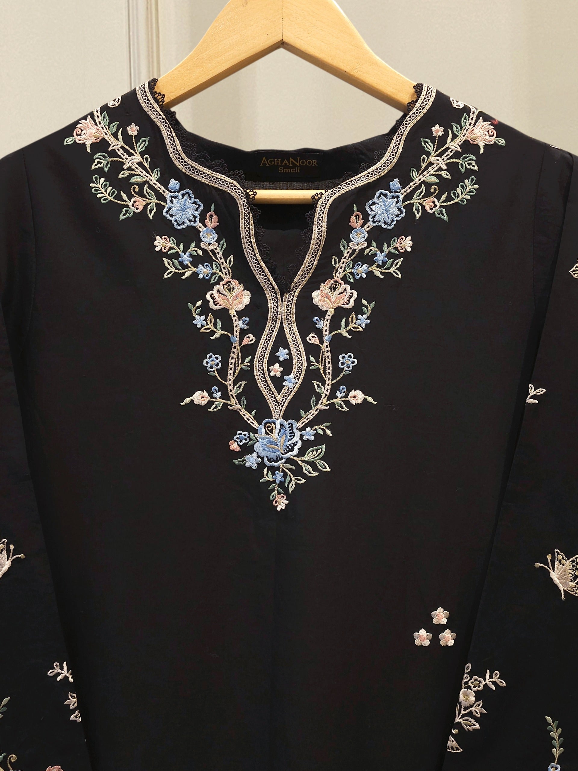 2 Piece - Embroidered Cambric Suit S115006