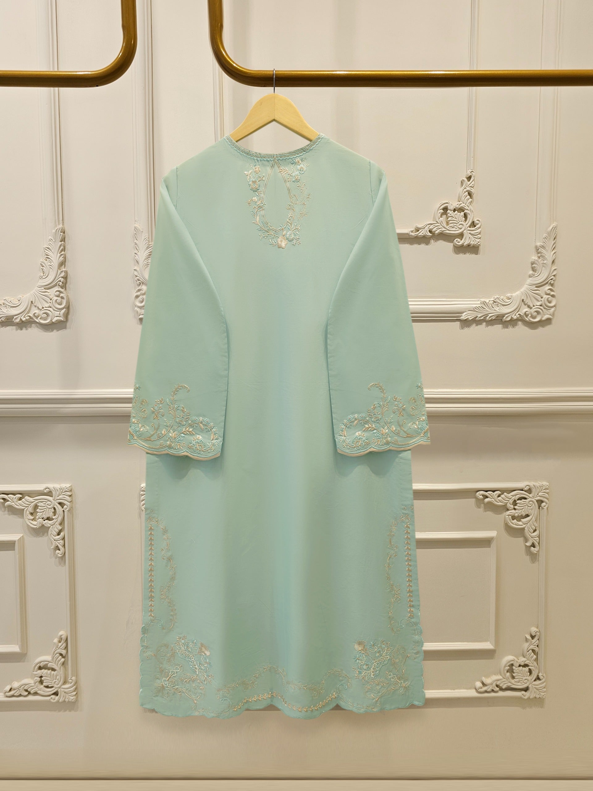 2 Piece - Embroidered Cambric Suit S115005