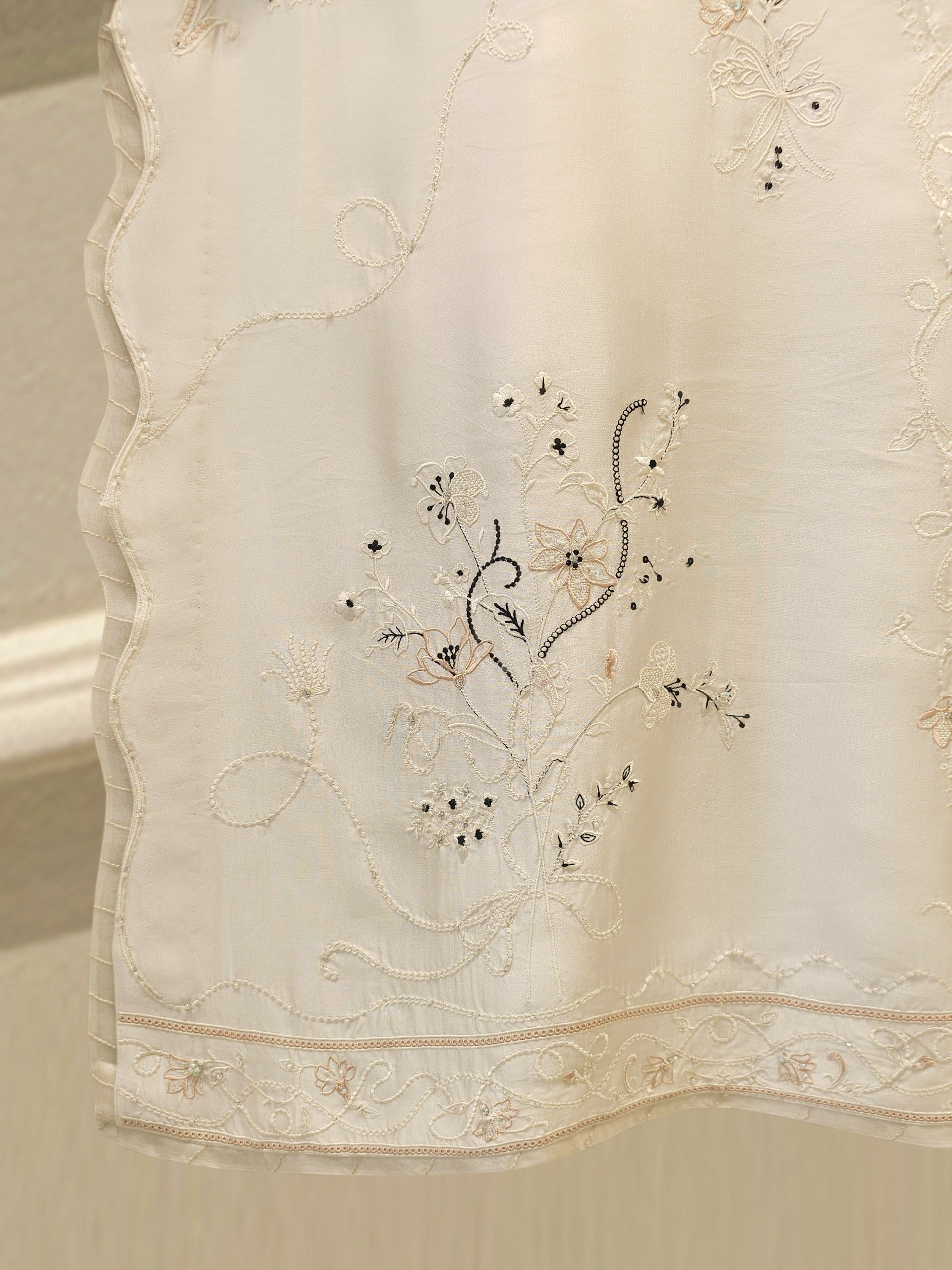 2 Piece- Pure Shisha Silk Embroidered Suit S114985