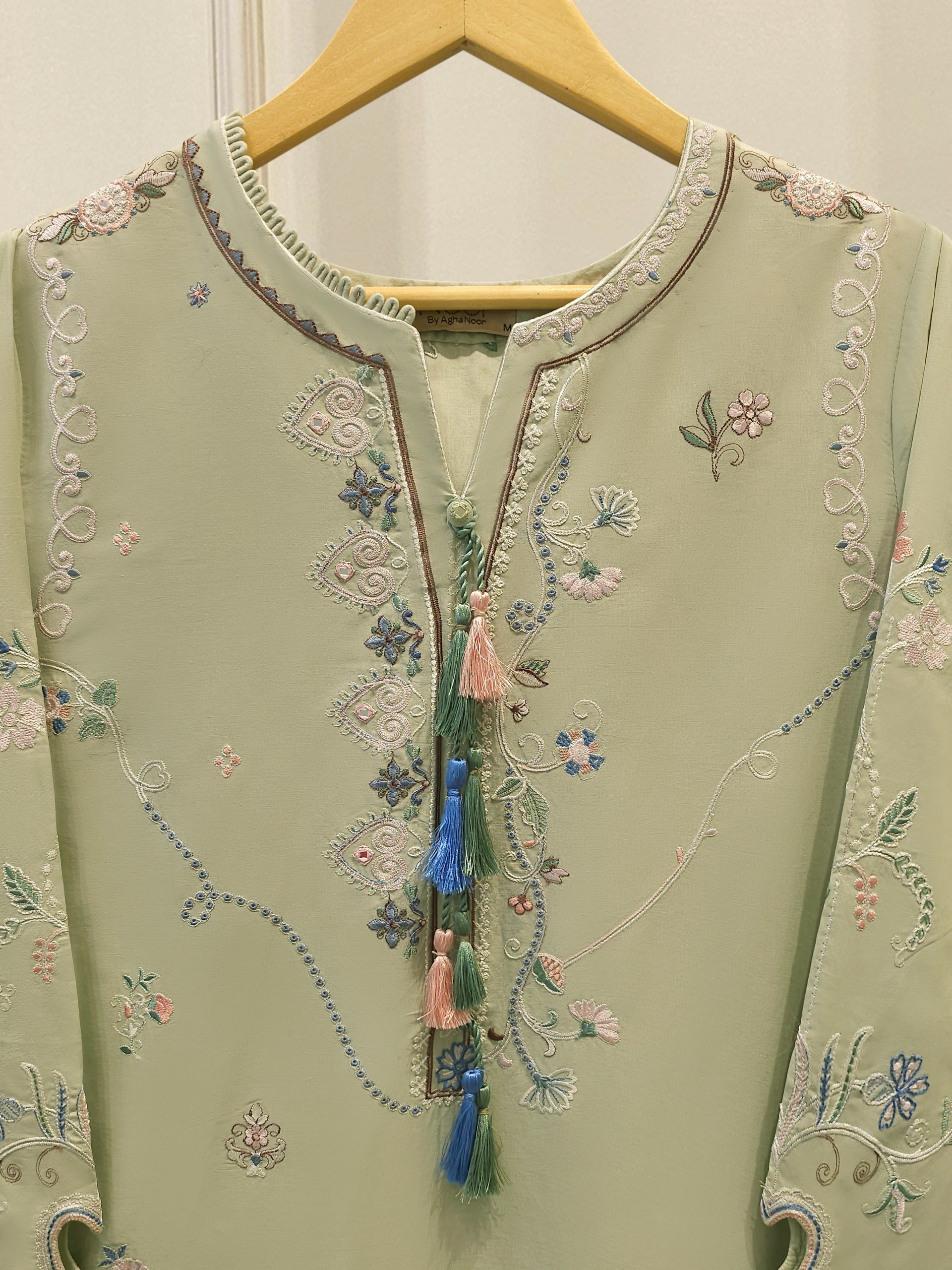 2 Piece - Embroidered Cambric Suit WS00399