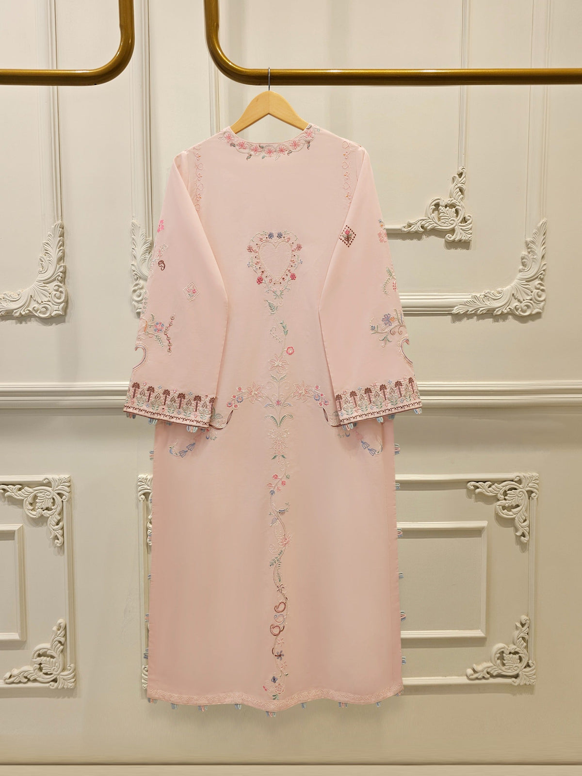 2 Piece - Embroidered Cambric Suit WS00398