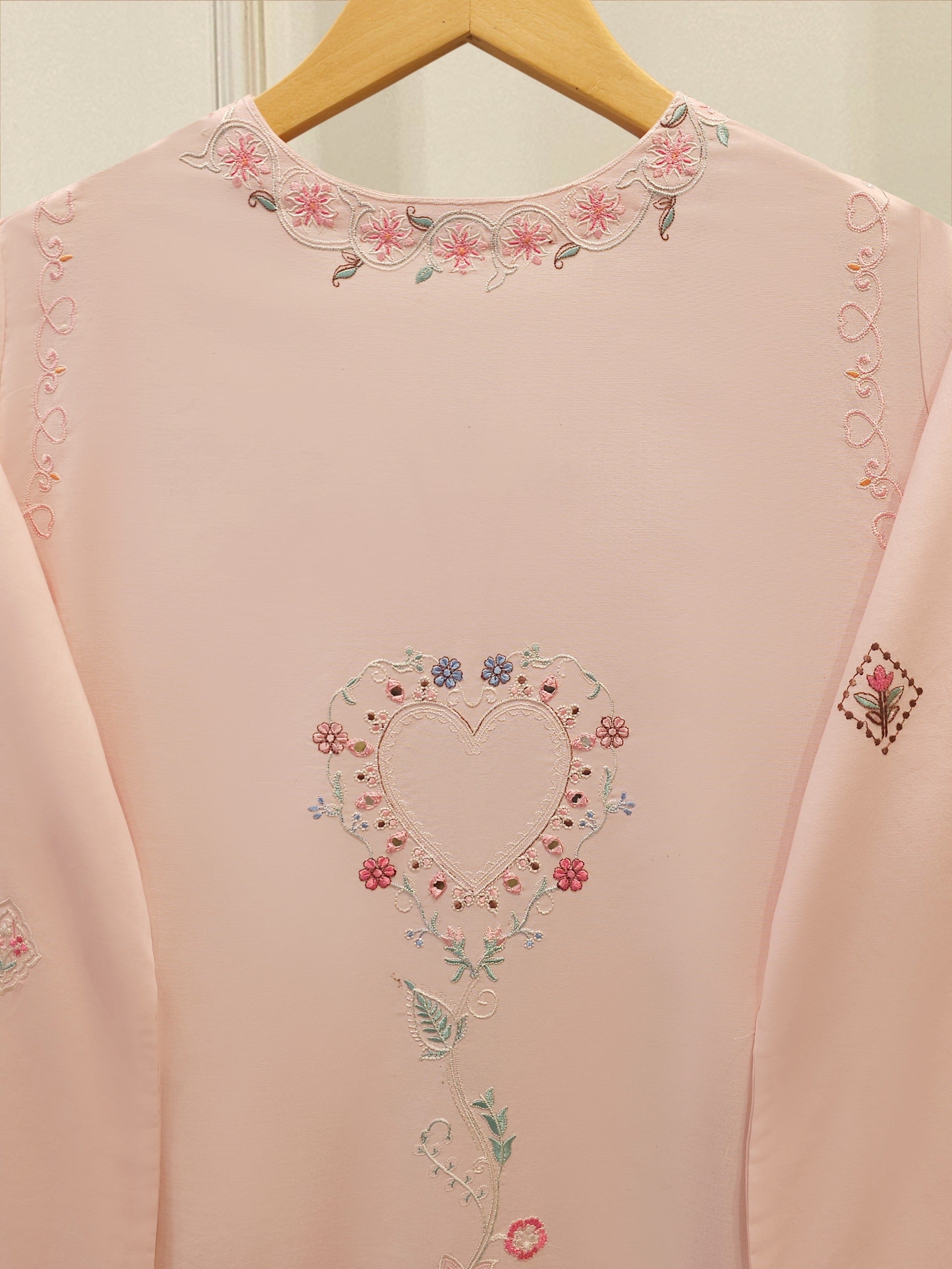 2 Piece - Embroidered Cambric Suit WS00398