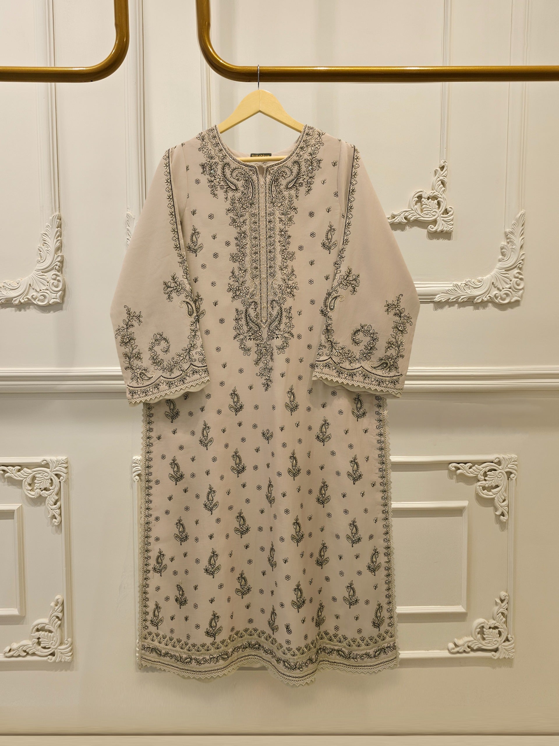 2 Piece - Embroidered Kora  Cotton Suit S115170