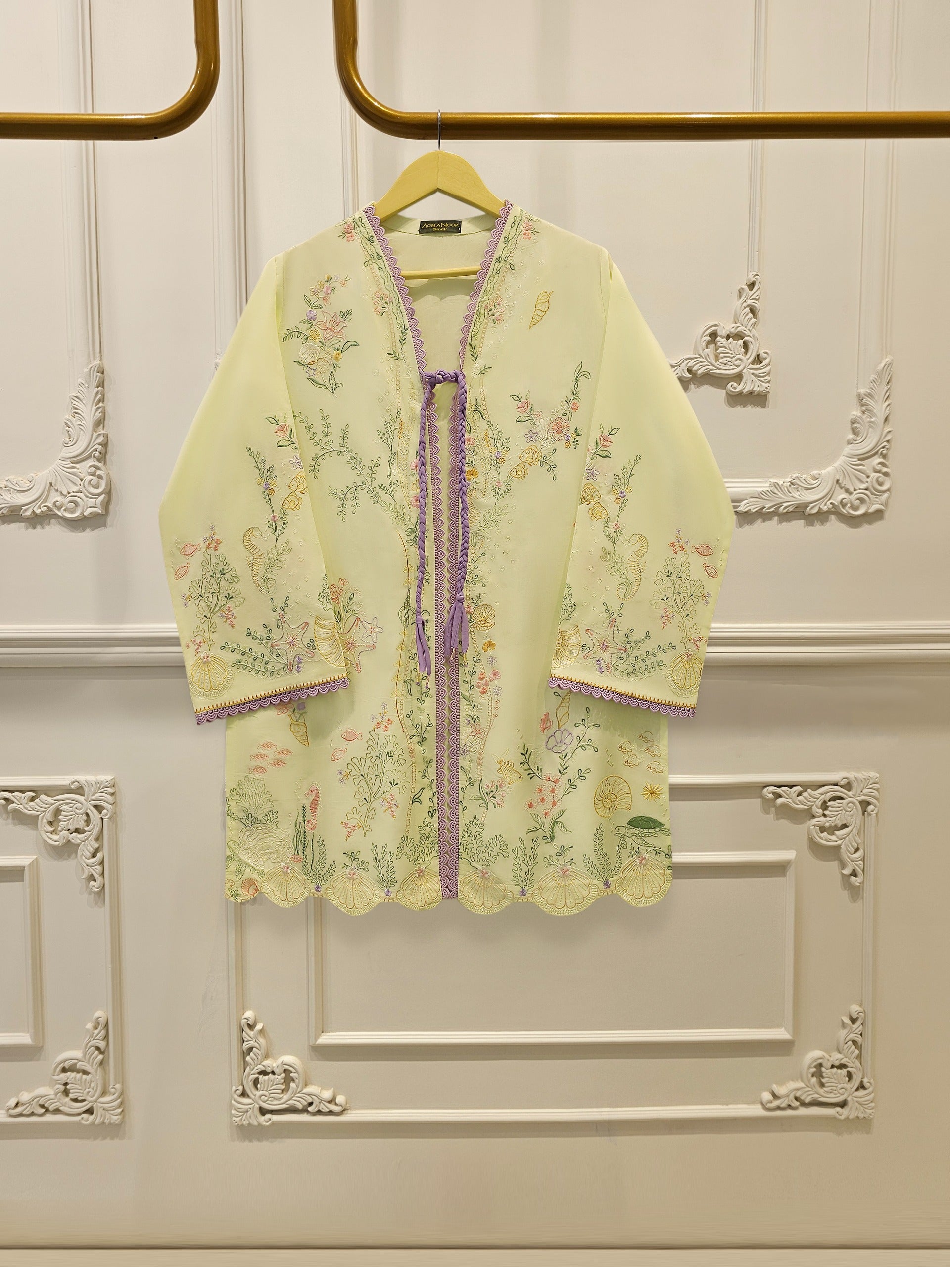 2 Piece - Embroidered Cambric Suit S115173