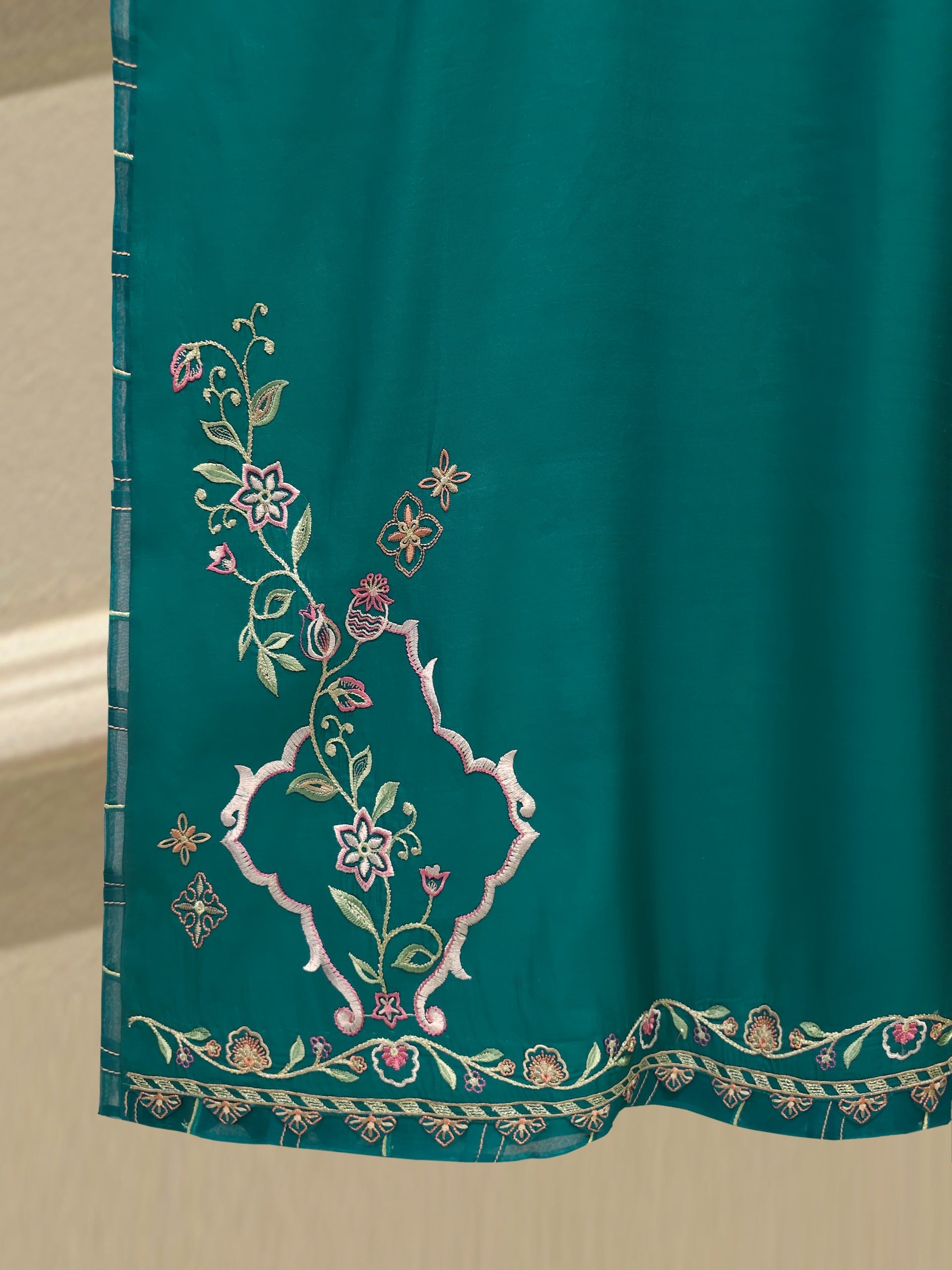 2 Piece - Pure Khaddi Silk Embroidered  Suit S115176
