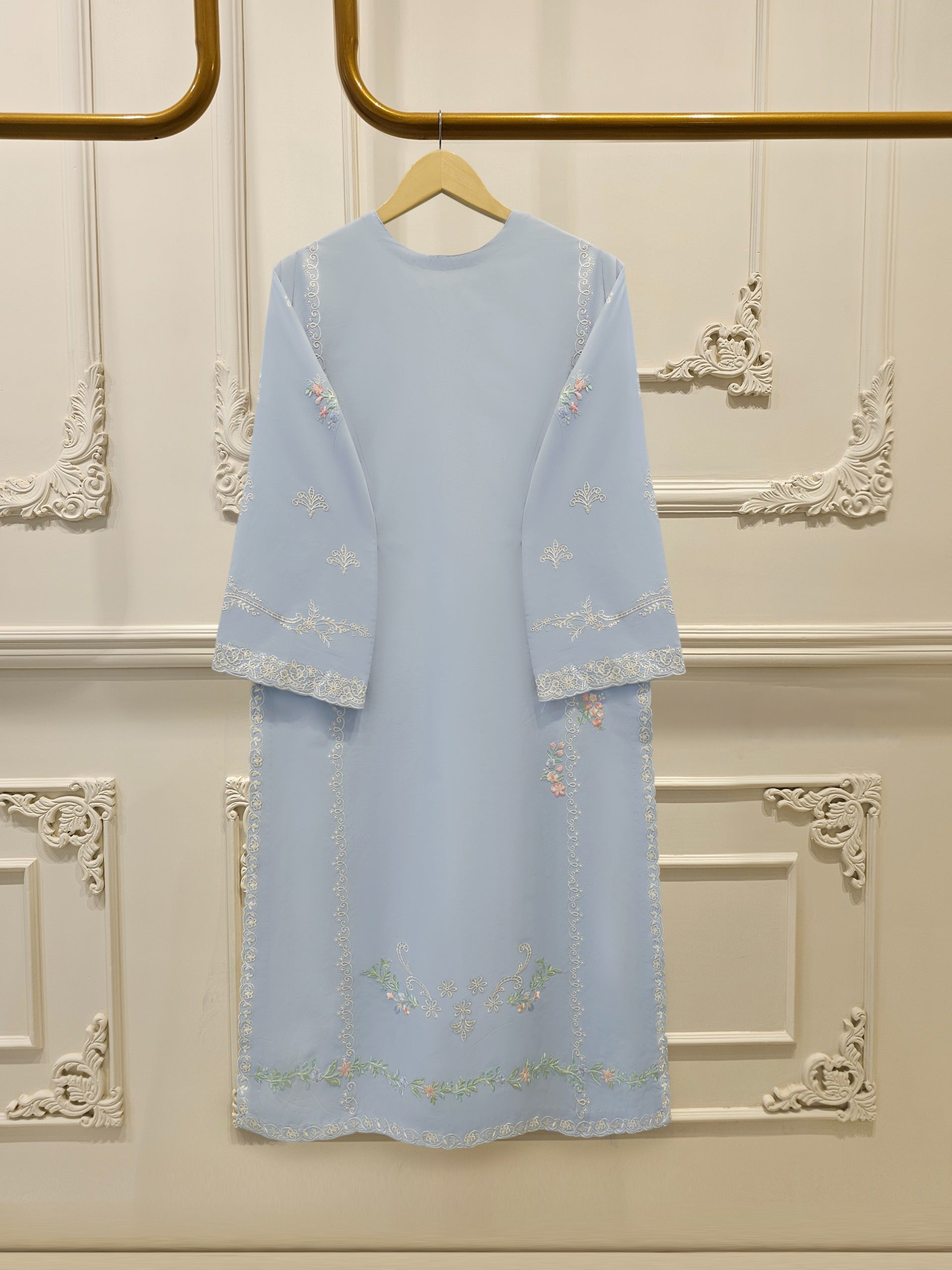 2 Piece - Embroidered Cambric Suit S115199