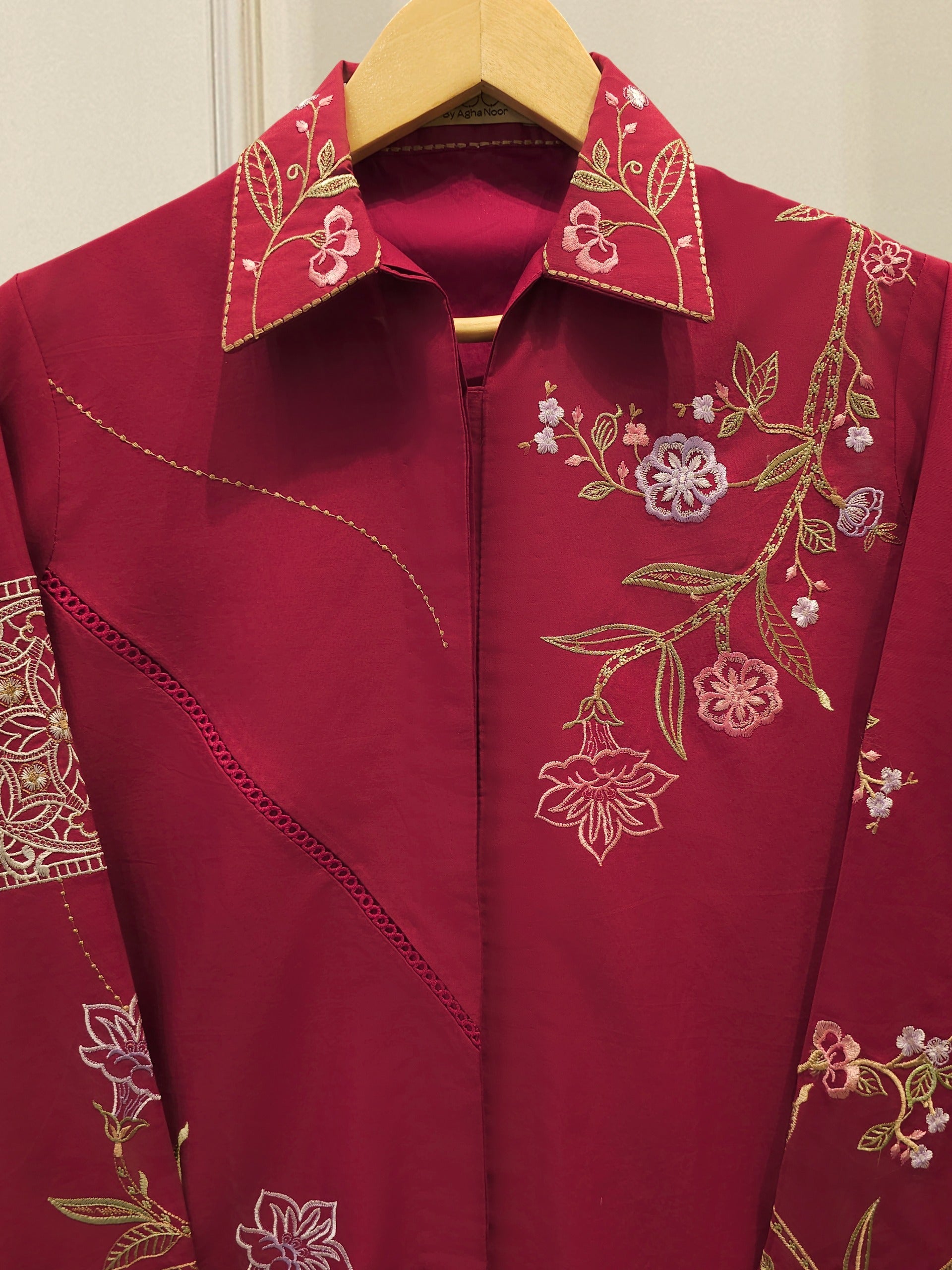 2 Piece - Embroidered Cambric Suit WS00397