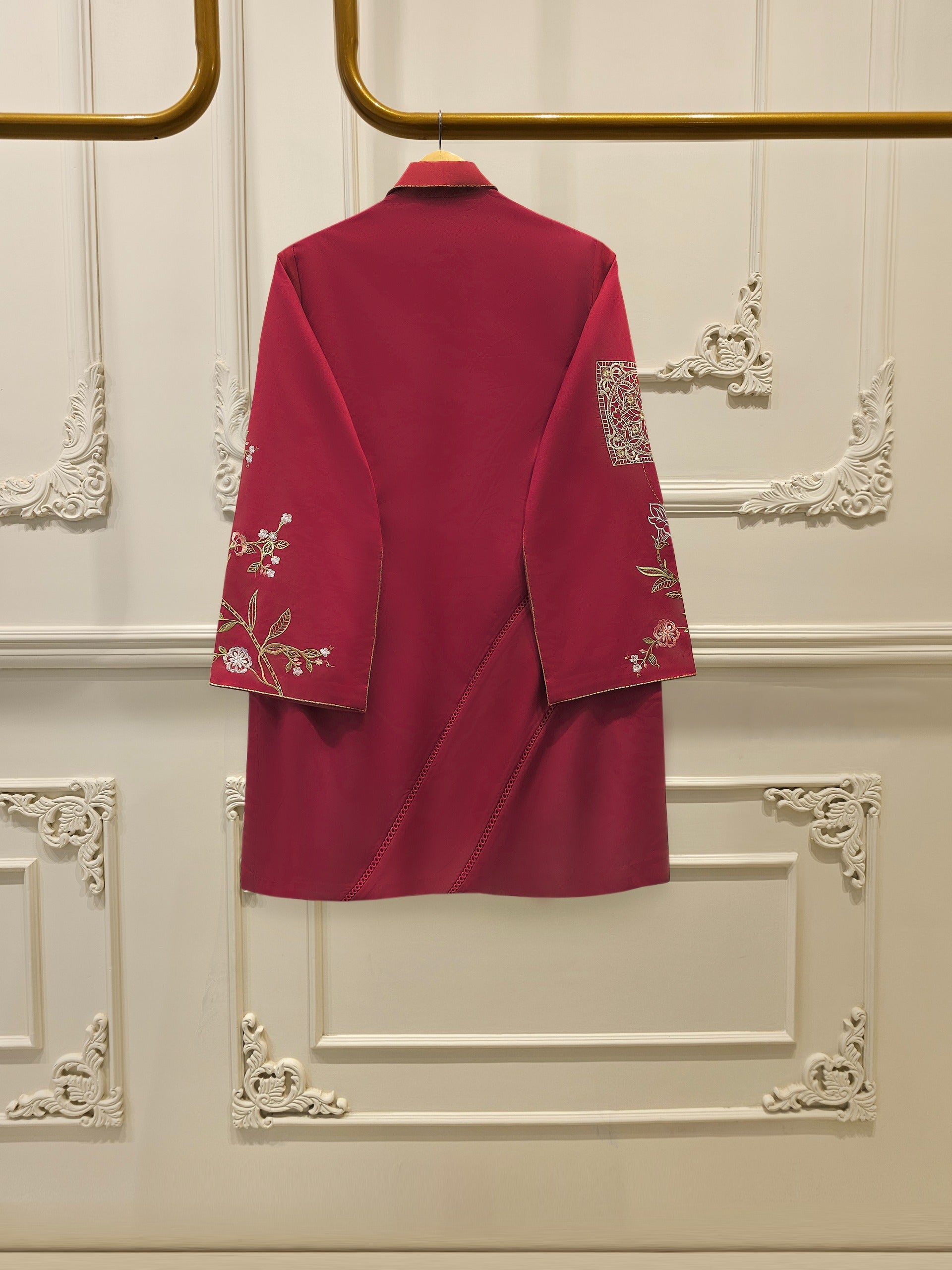 2 Piece - Embroidered Cambric Suit WS00397