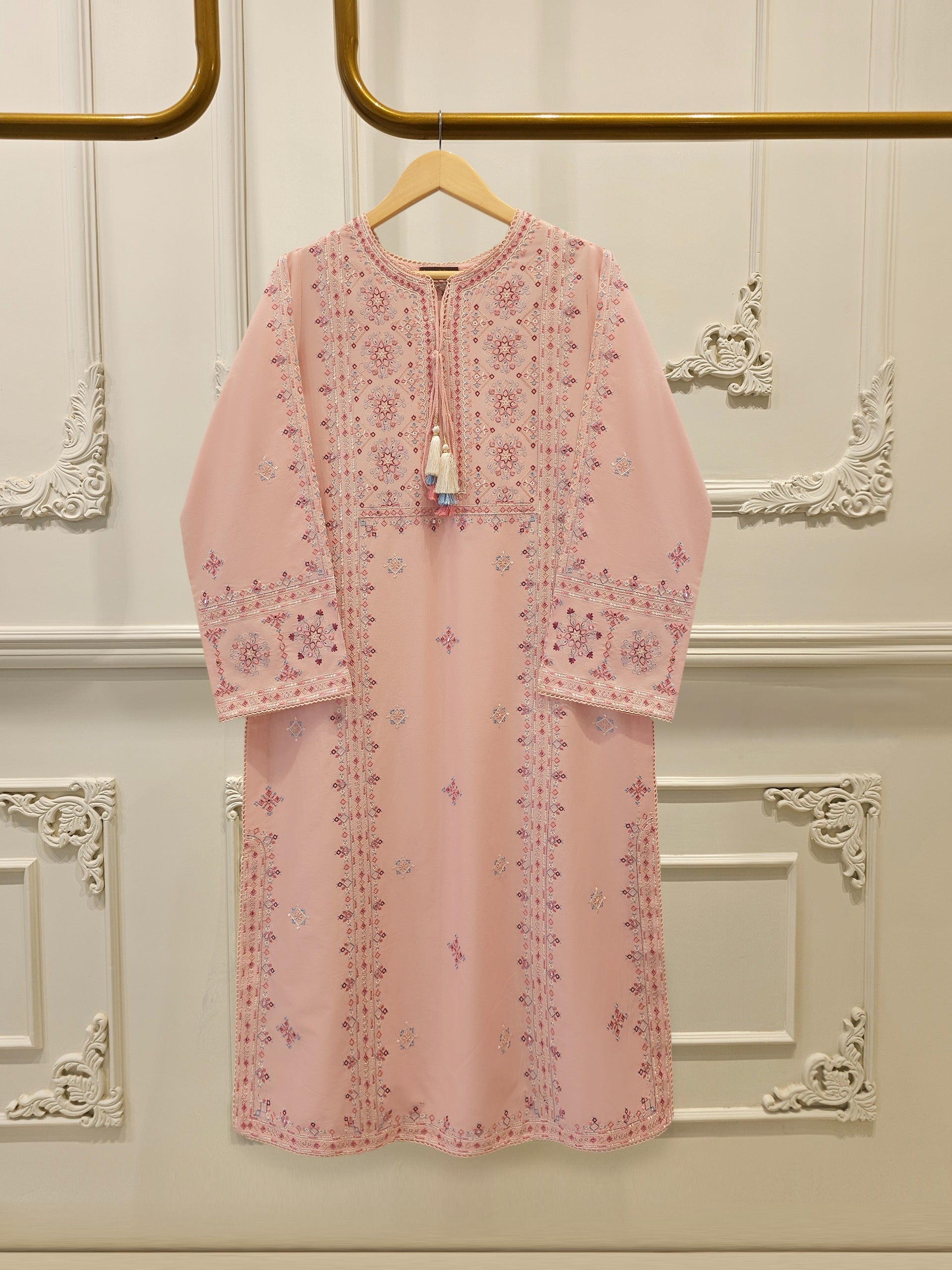 2 Piece - Embroidered Cambric Suit S115264