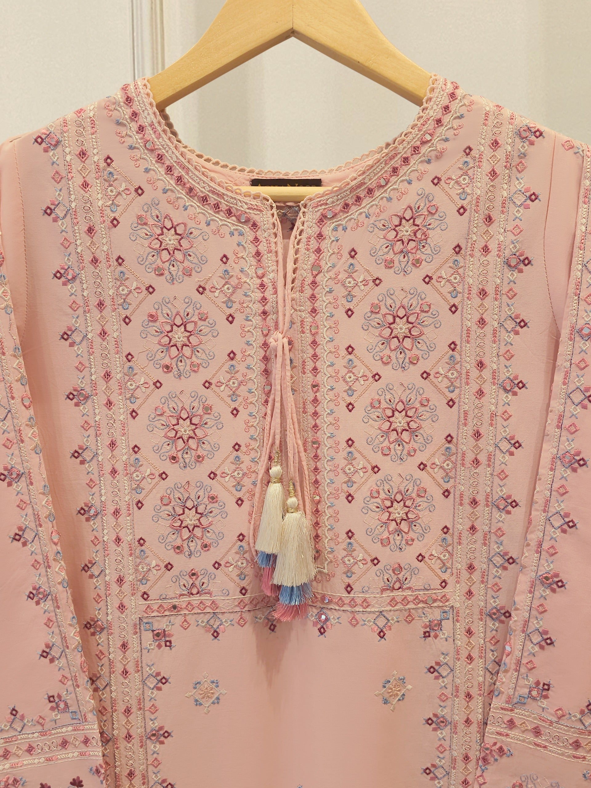 2 Piece - Embroidered Cambric Suit S115264