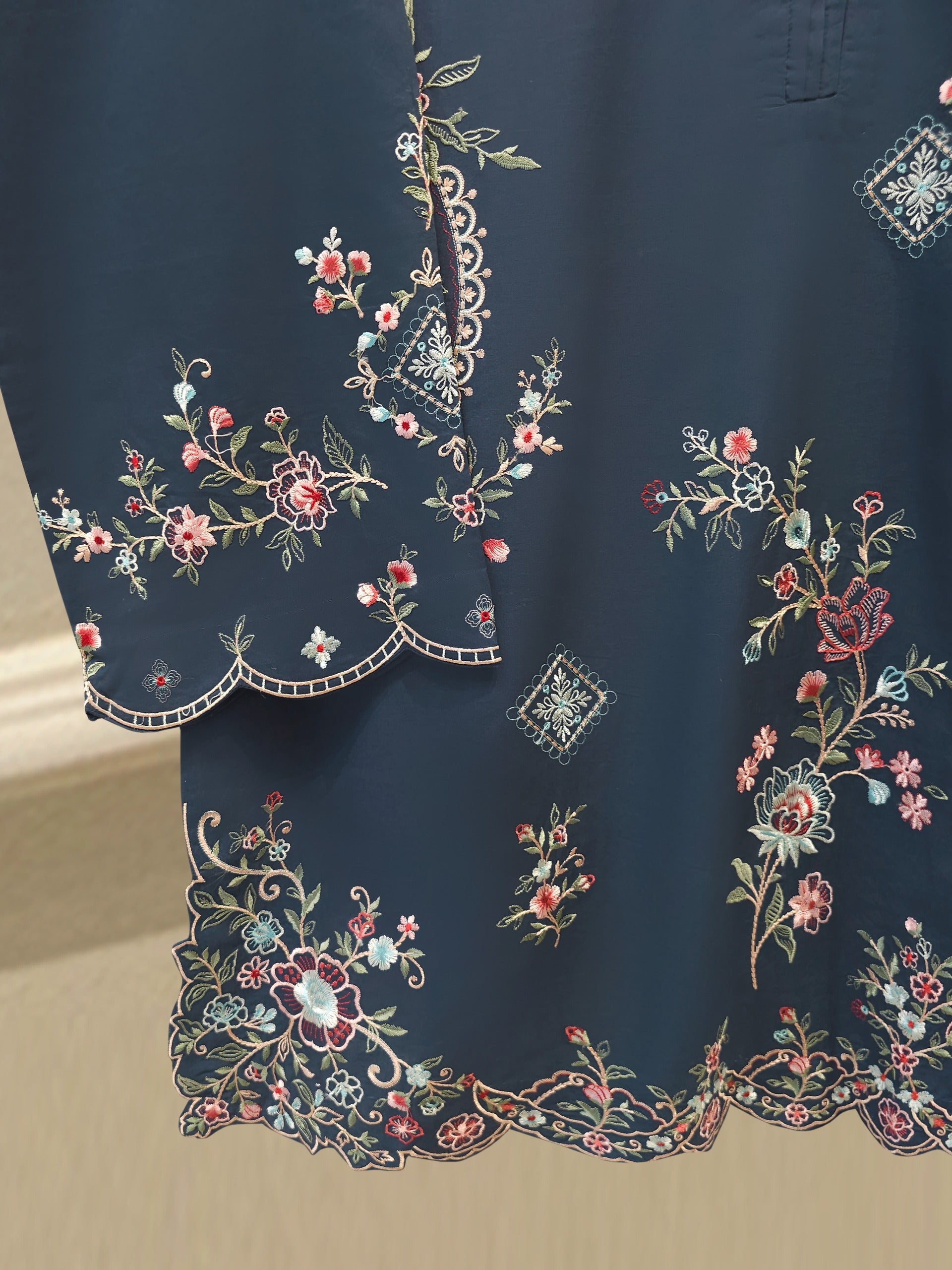 2 Piece - Embroidered Cambric Suit S115270