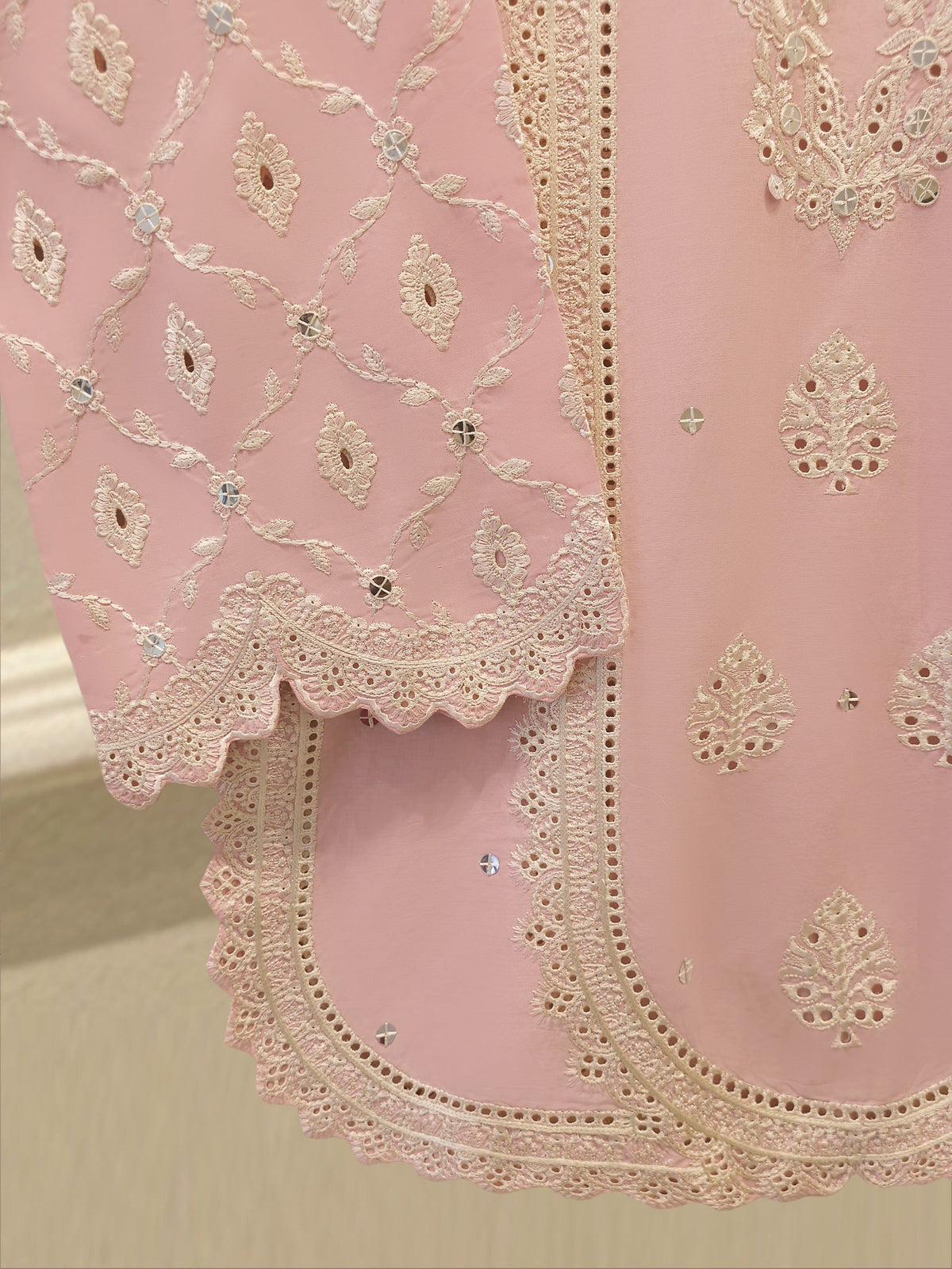 2 Piece - Embroidered Cambric Suit S115337