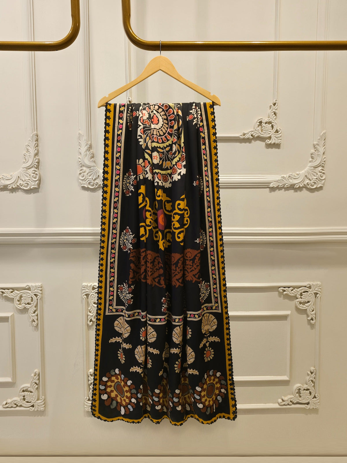 3 Piece- Pure  Sheesha Silk Embroidered Suit S115364
