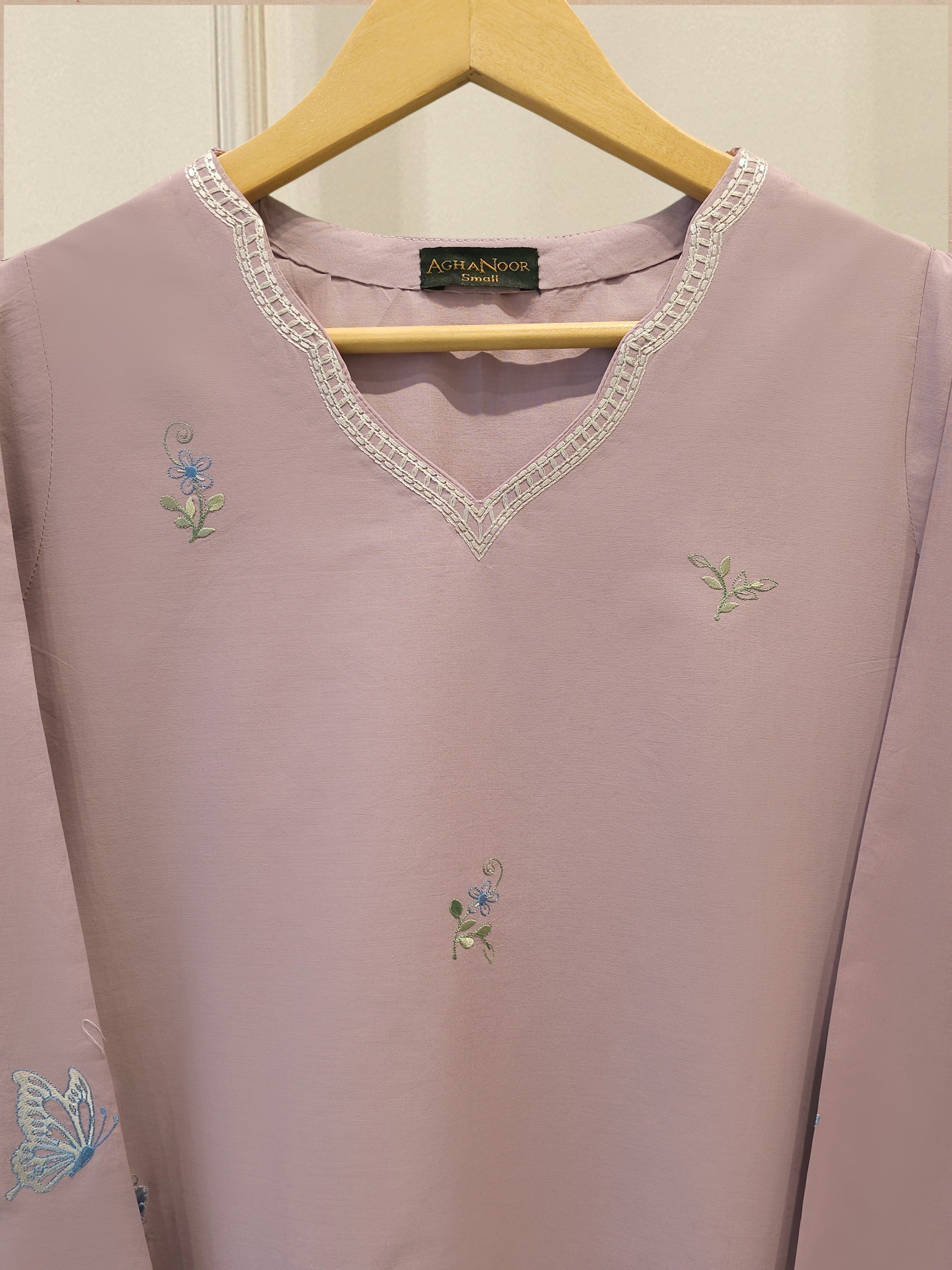 2 Piece - Embroidered Cambric Suit S115354