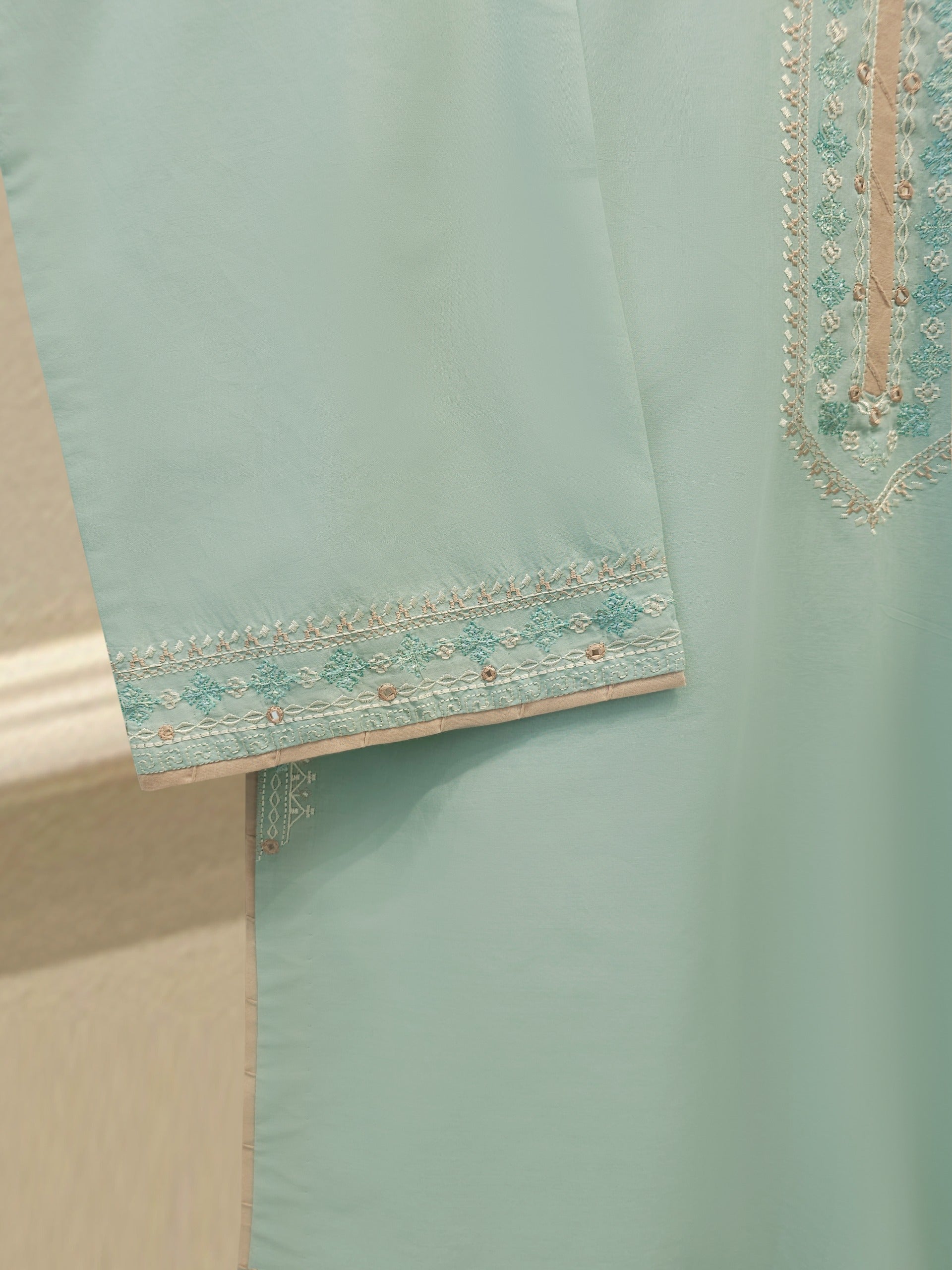 2 Piece - Embroidered Cambric Suit S115334
