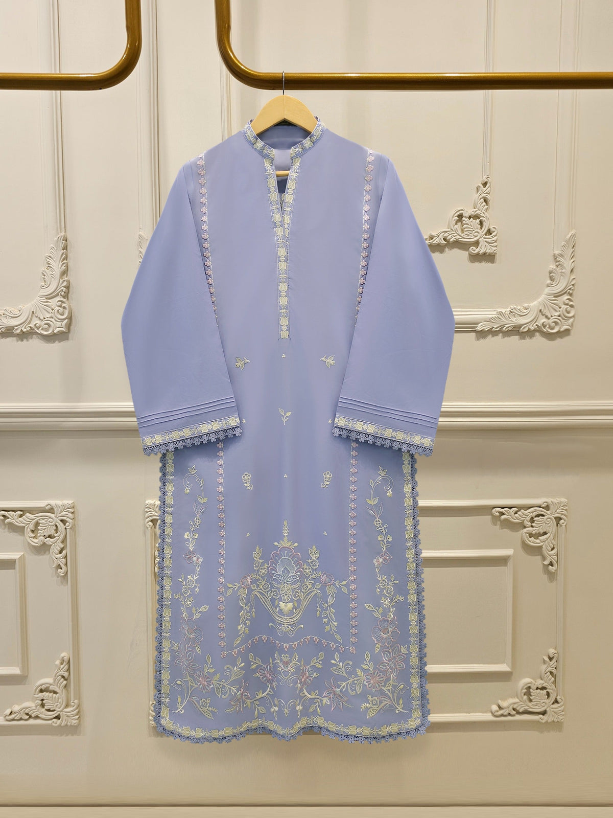 2 Piece - Embroidered Cambric Suit S115371