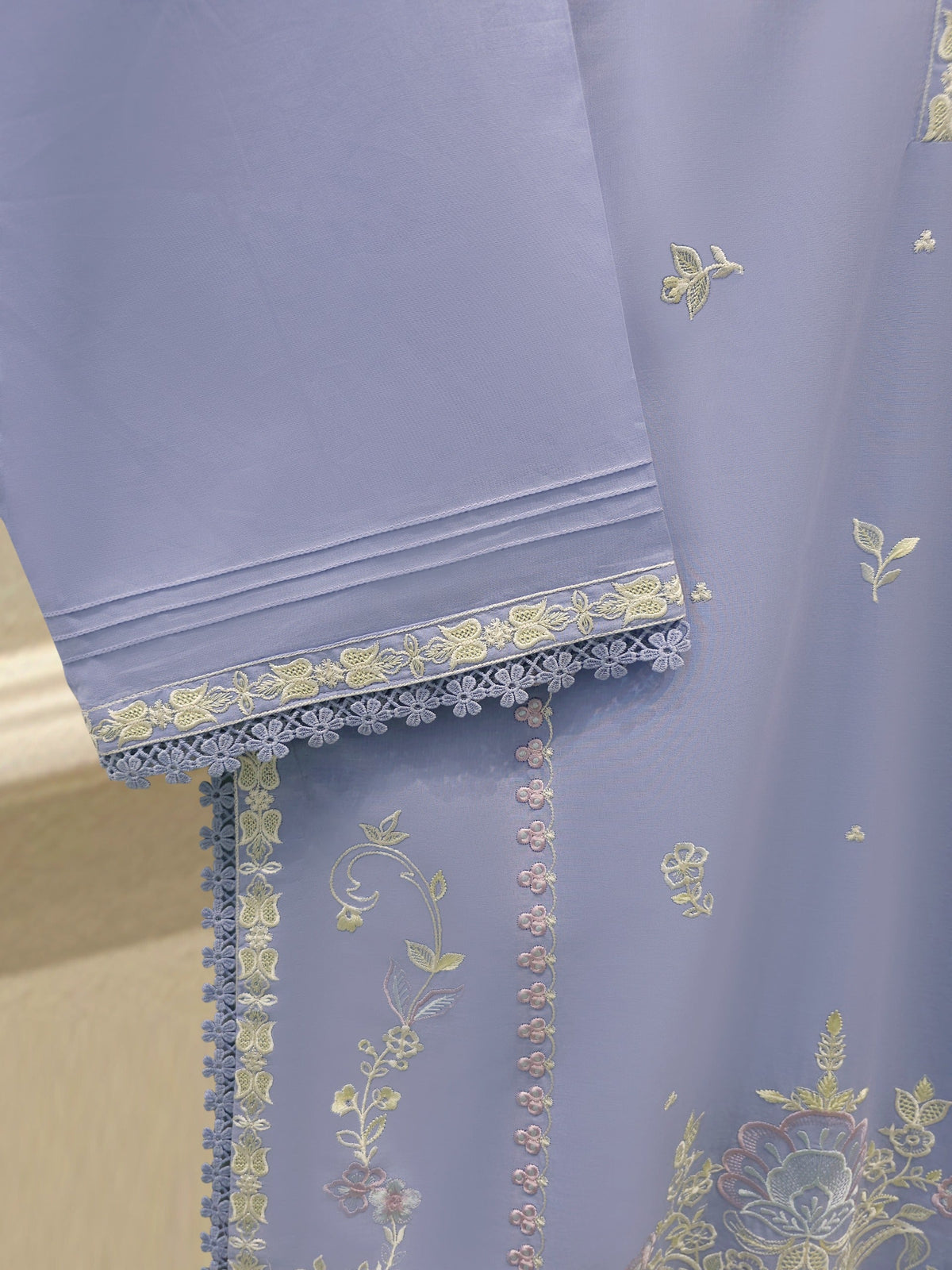 2 Piece - Embroidered Cambric Suit S115371