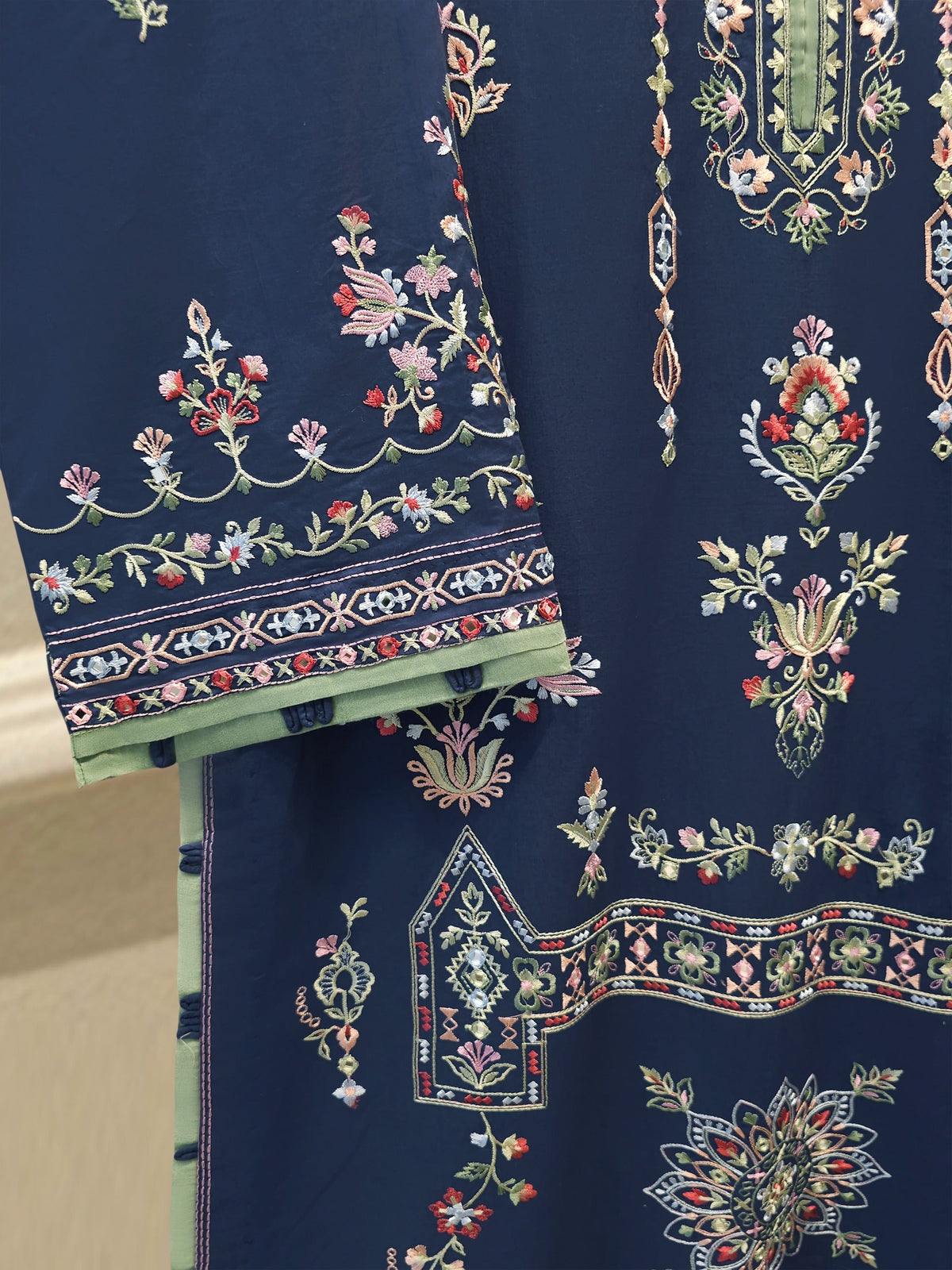 2 Piece - Embroidered Cambric Suit S115396