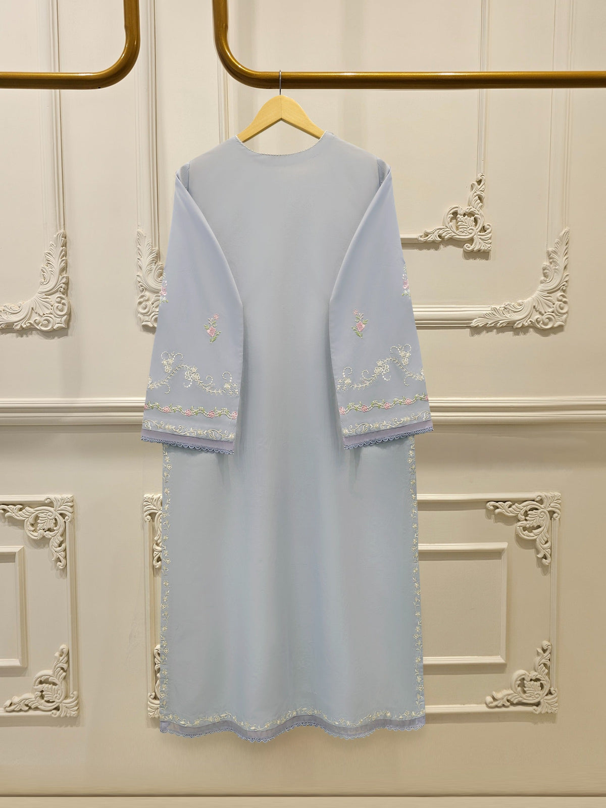 2 Piece - Embroidered Cambric Suit S115387