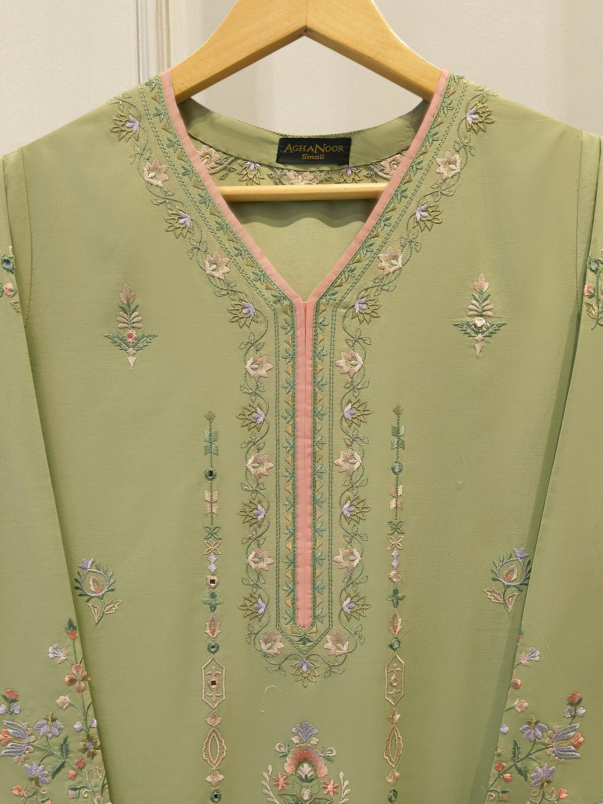 2 Piece - Embroidered Cambric Suit S115402