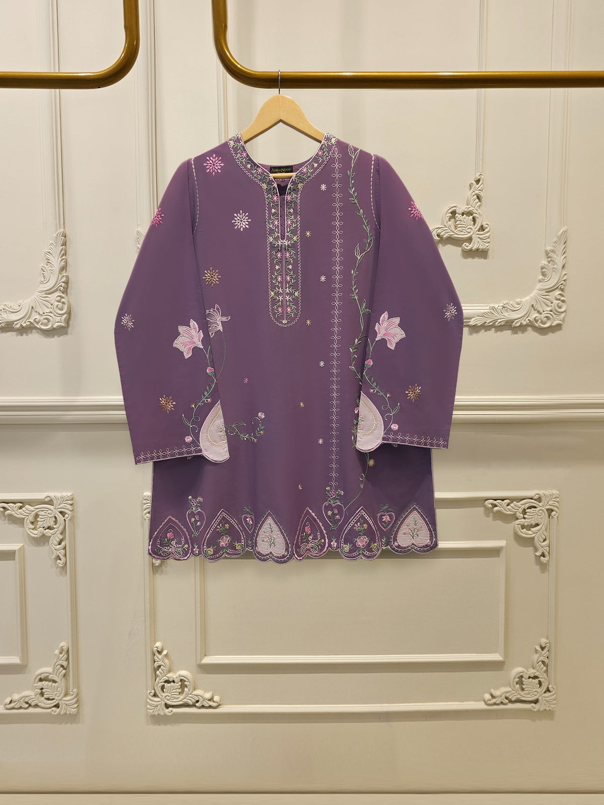 2 Piece - Embroidered Cambric Suit S115378