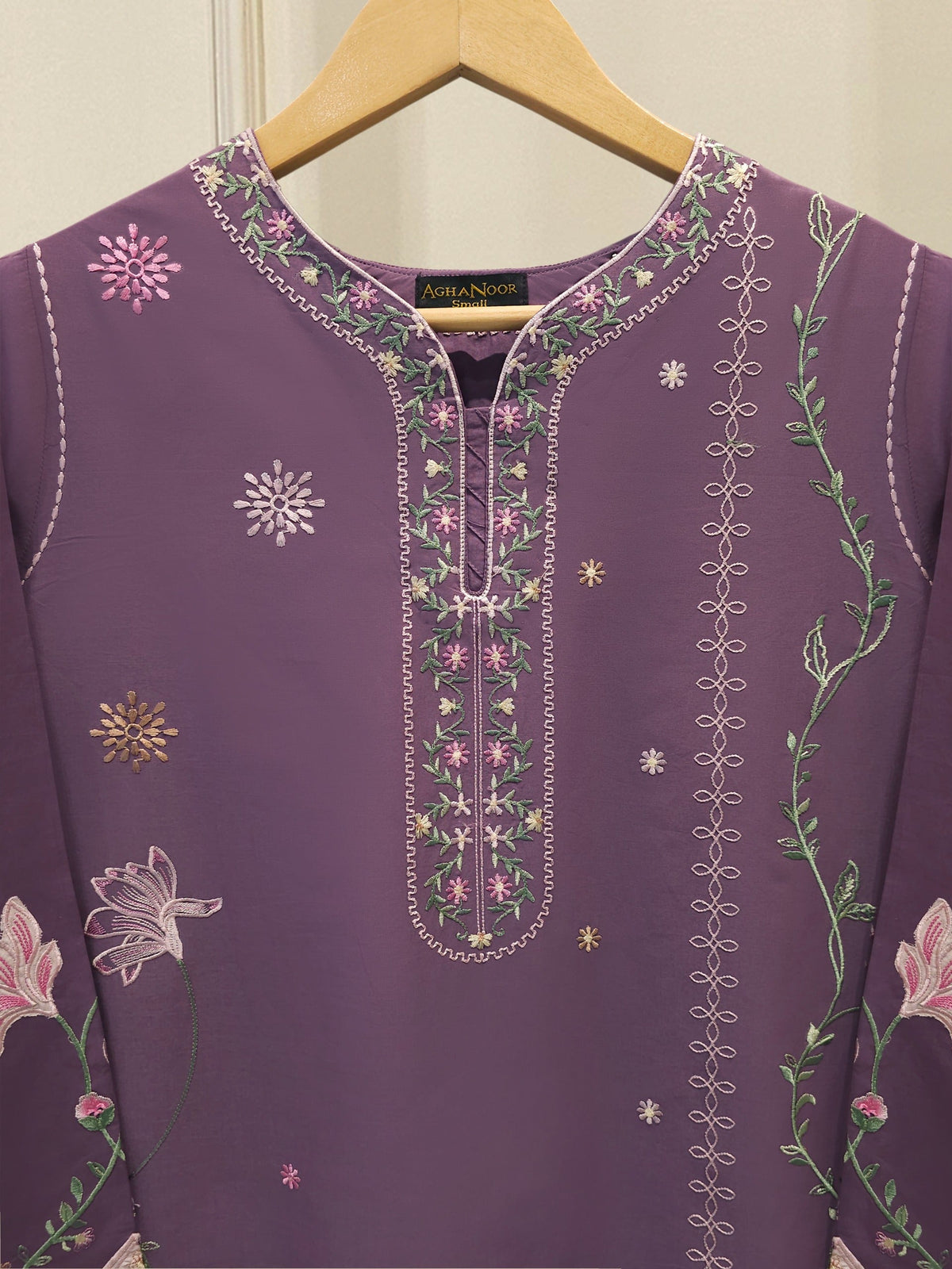 2 Piece - Embroidered Cambric Suit S115378