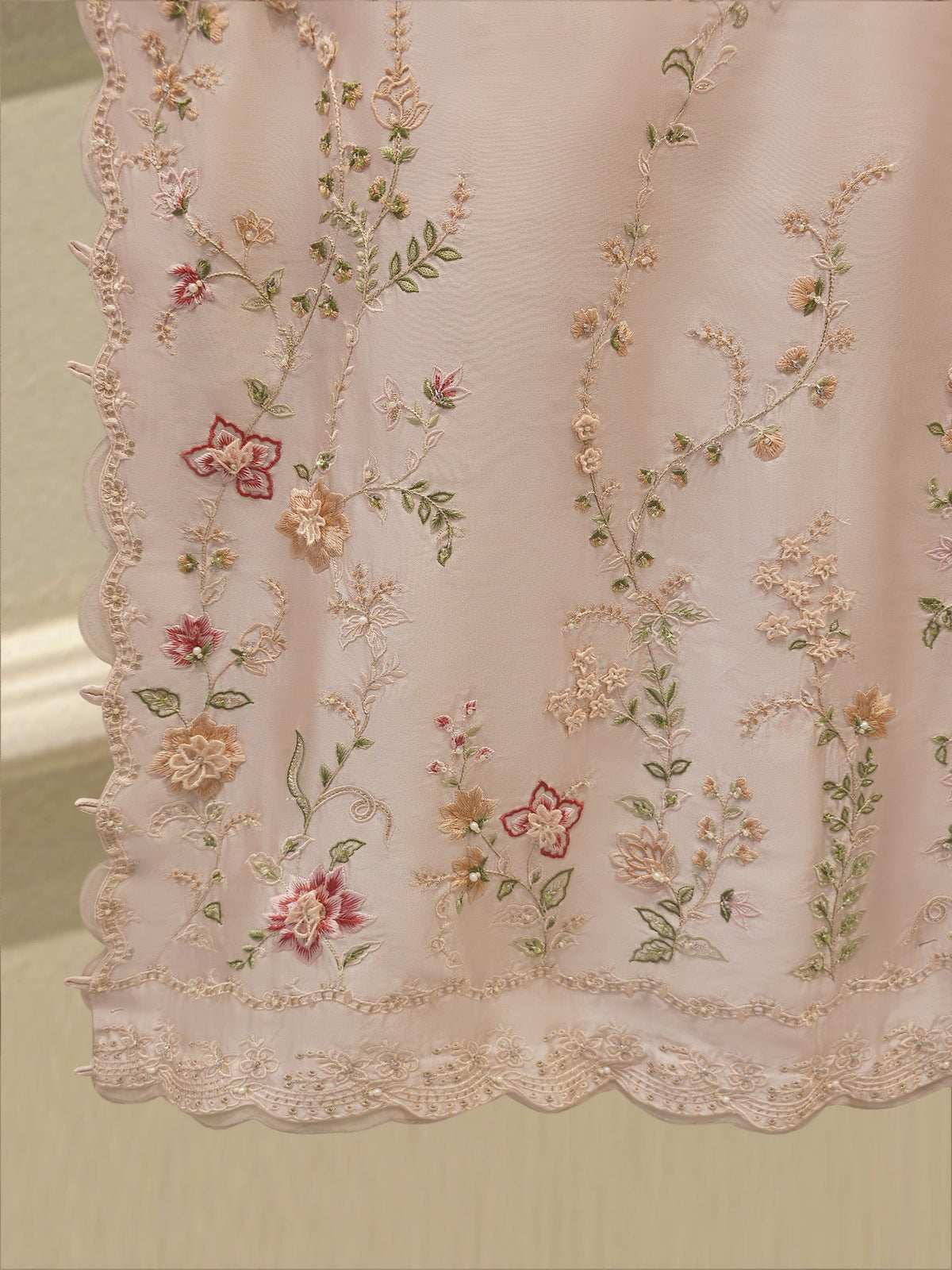 2 Piece- Pure Sheesha Silk Embroidered Suit S115423