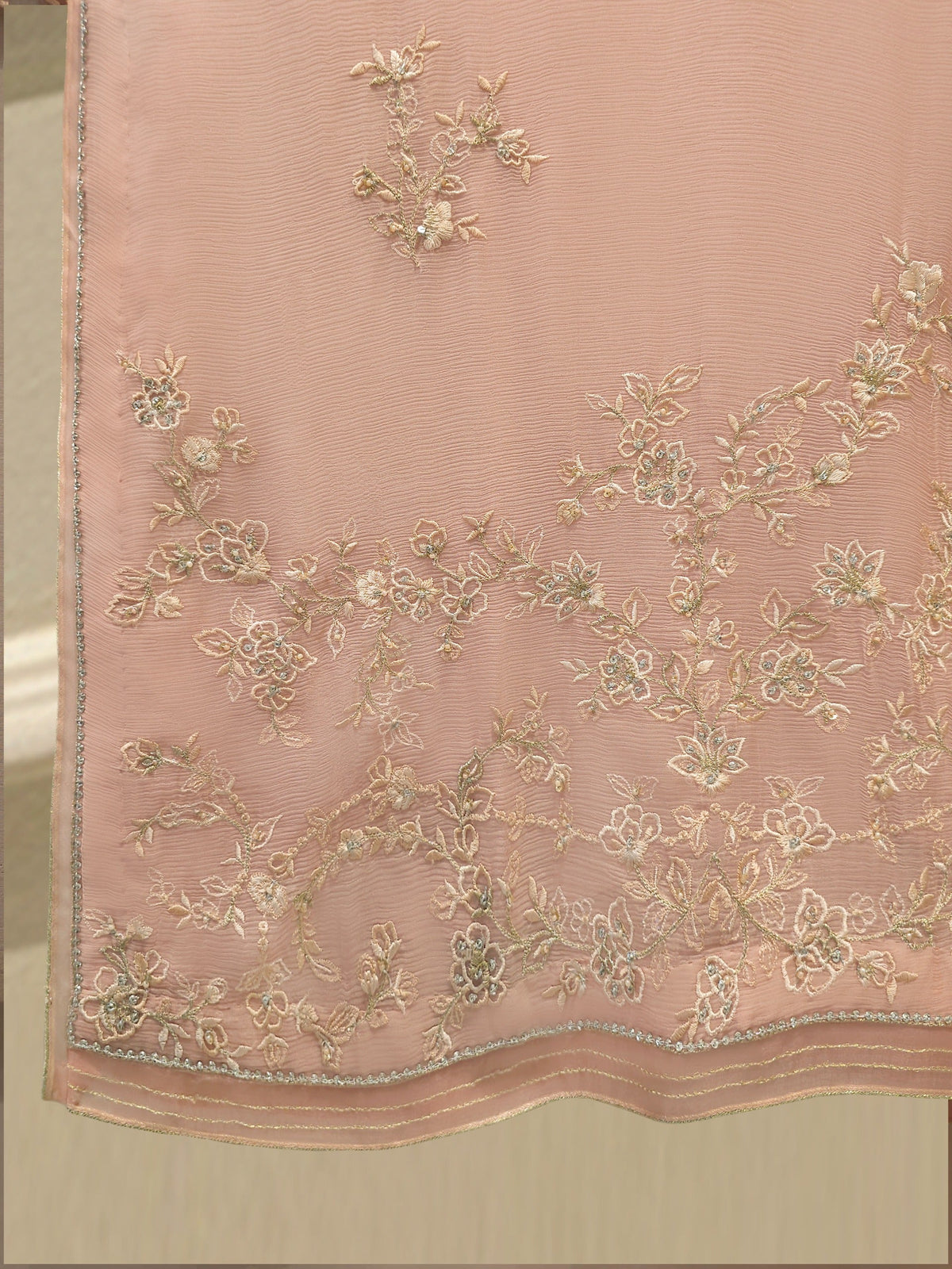 3 Piece - Pure Embroidered Chiffon Suit S115541