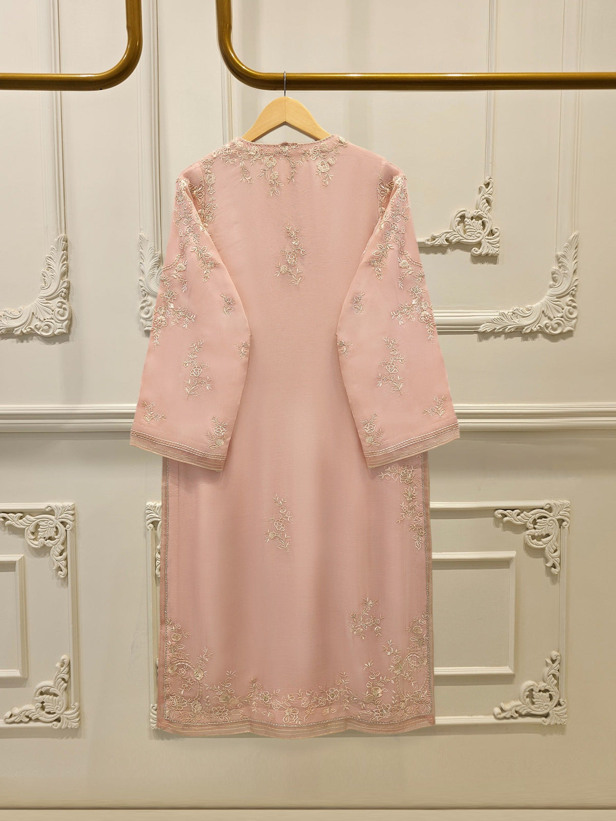 3 Piece - Pure Embroidered Chiffon Suit S115541