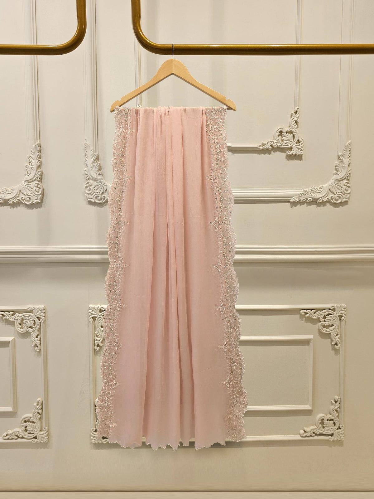 3 Piece - Pure Embroidered Chiffon Suit S115541