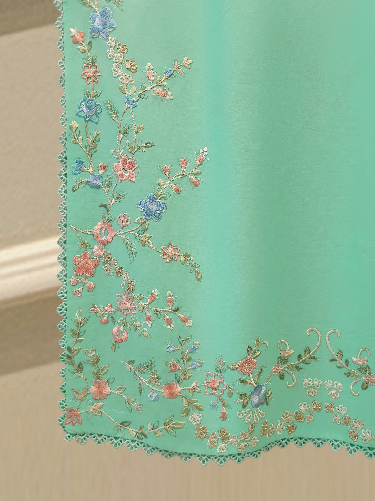 2 Piece - Embroidered Cambric Suit S115365