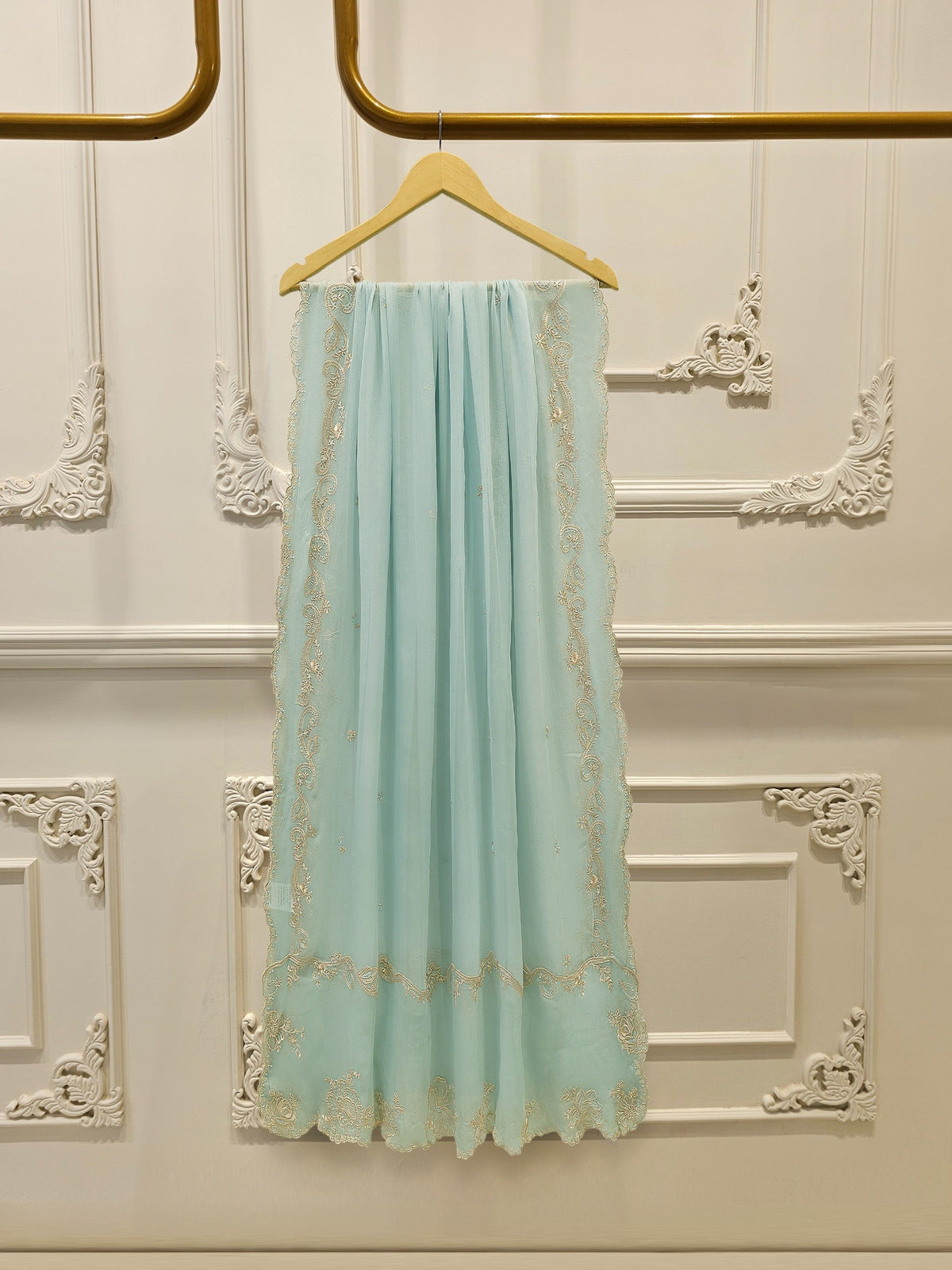 3 Piece - Pure Khaddi Silk Embroidered  Suit S115571
