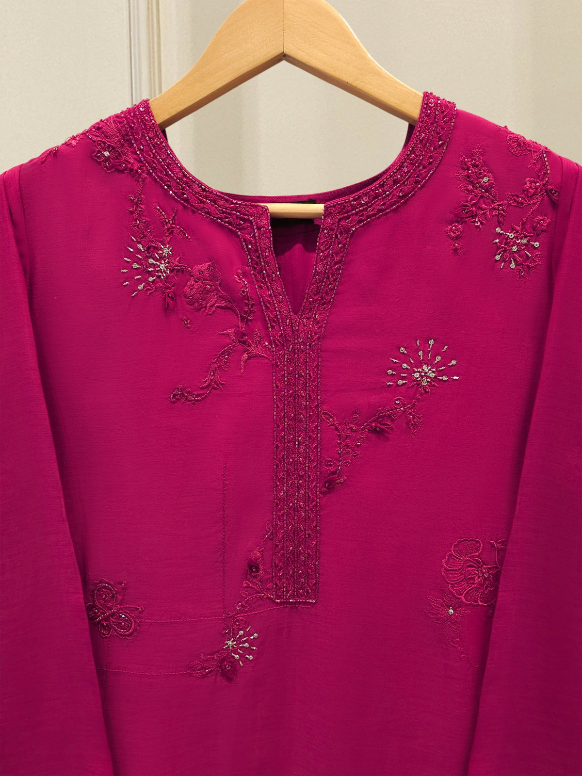2 Piece - Embroidered Kora  Cotton Suit S115619