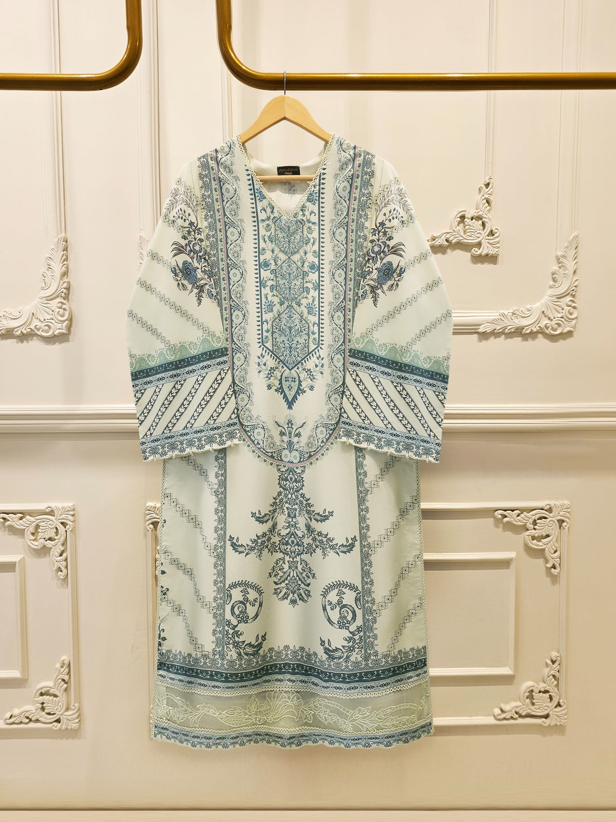 Digital printed lawn shirt-S115661