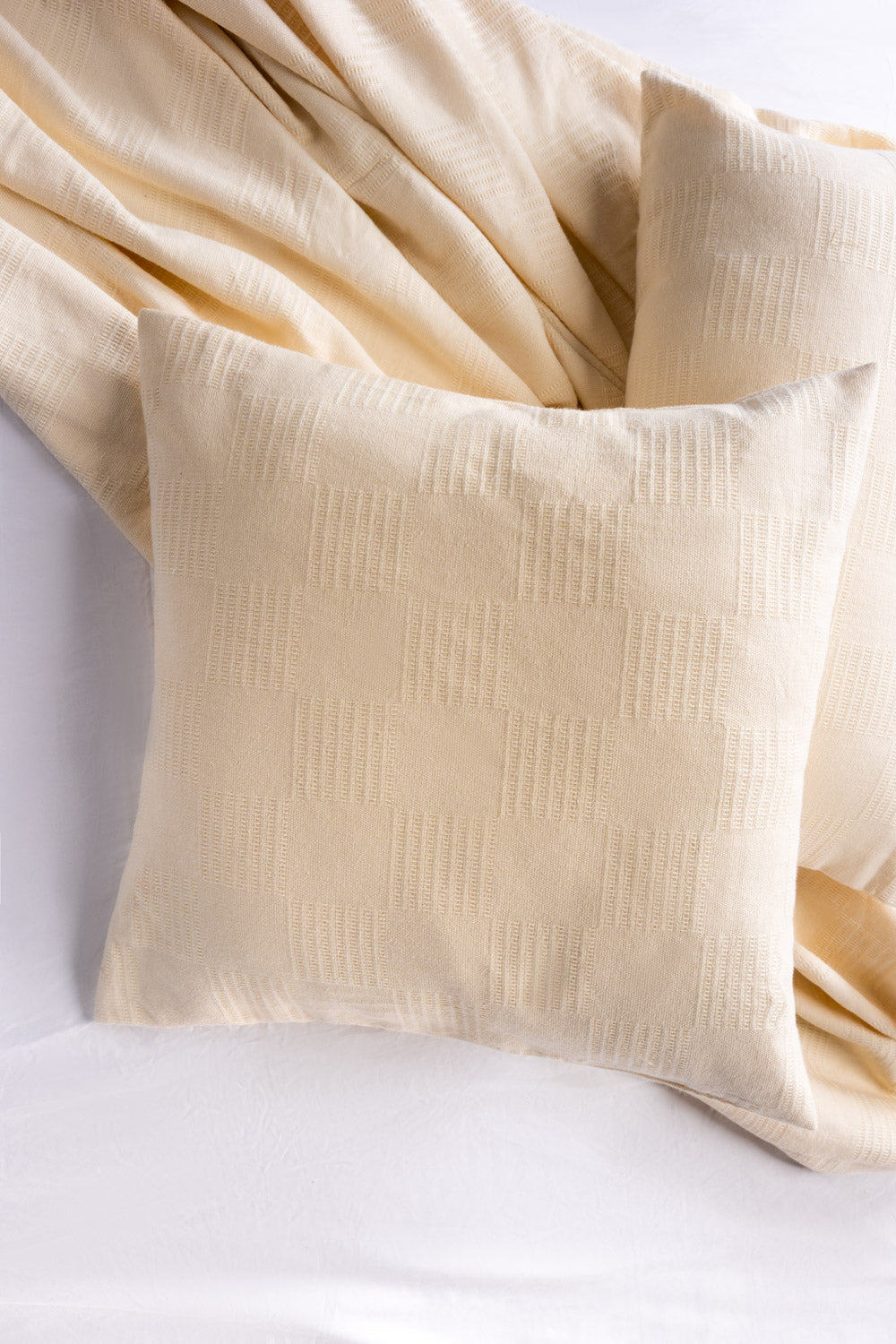 Whisper Cream Thermal Square Cushion